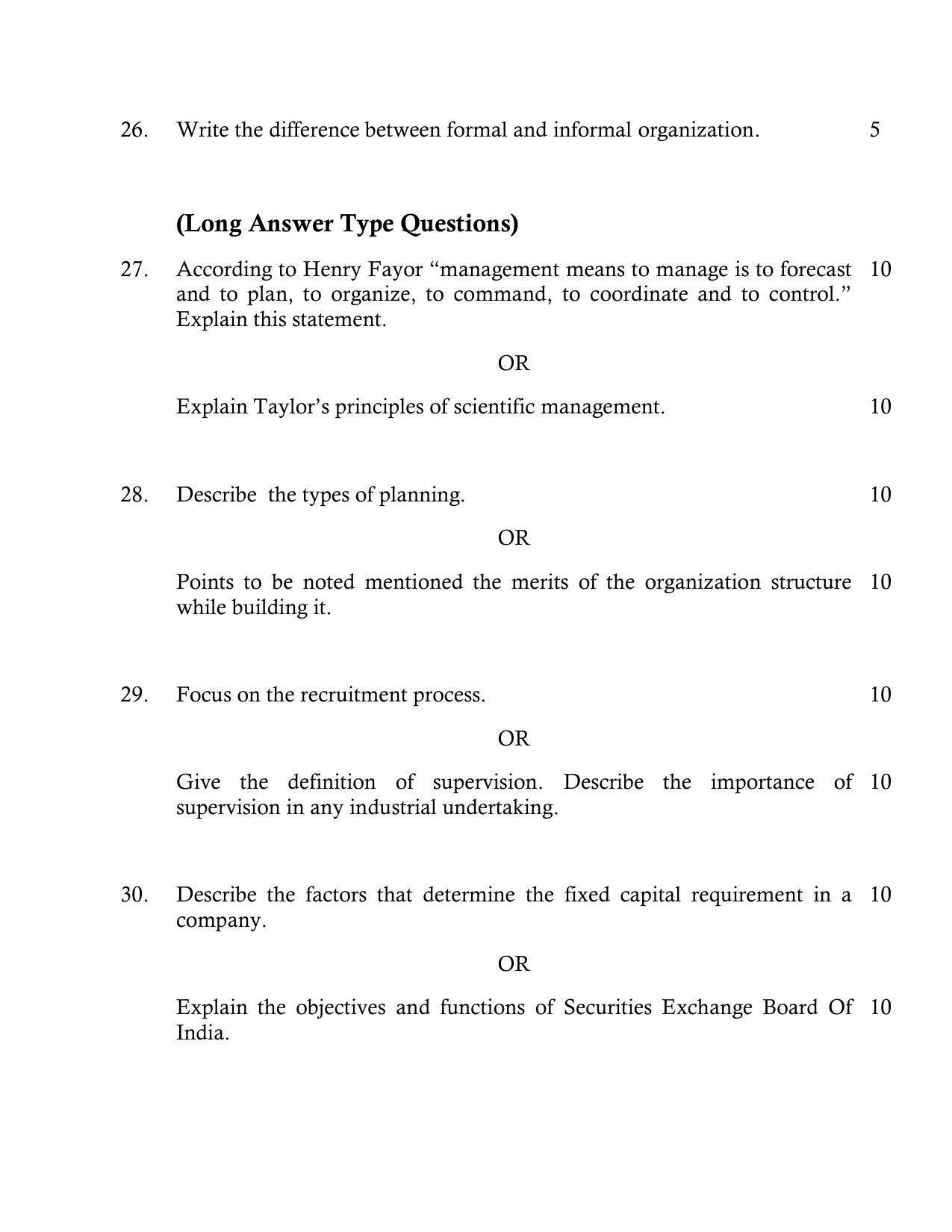 UP Board Class 12 Business Studies Model Papers 2023 - Page 5
