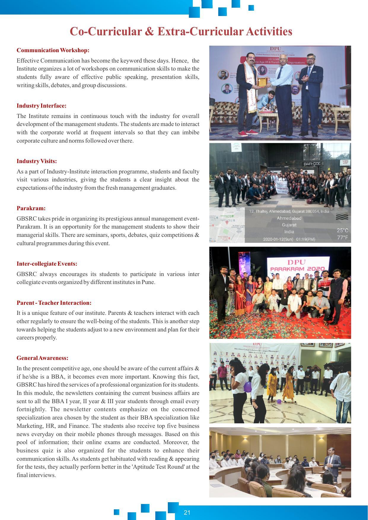 Dr DY Patil University, Pune BBA Information Brochure 2022-23 - Page 22