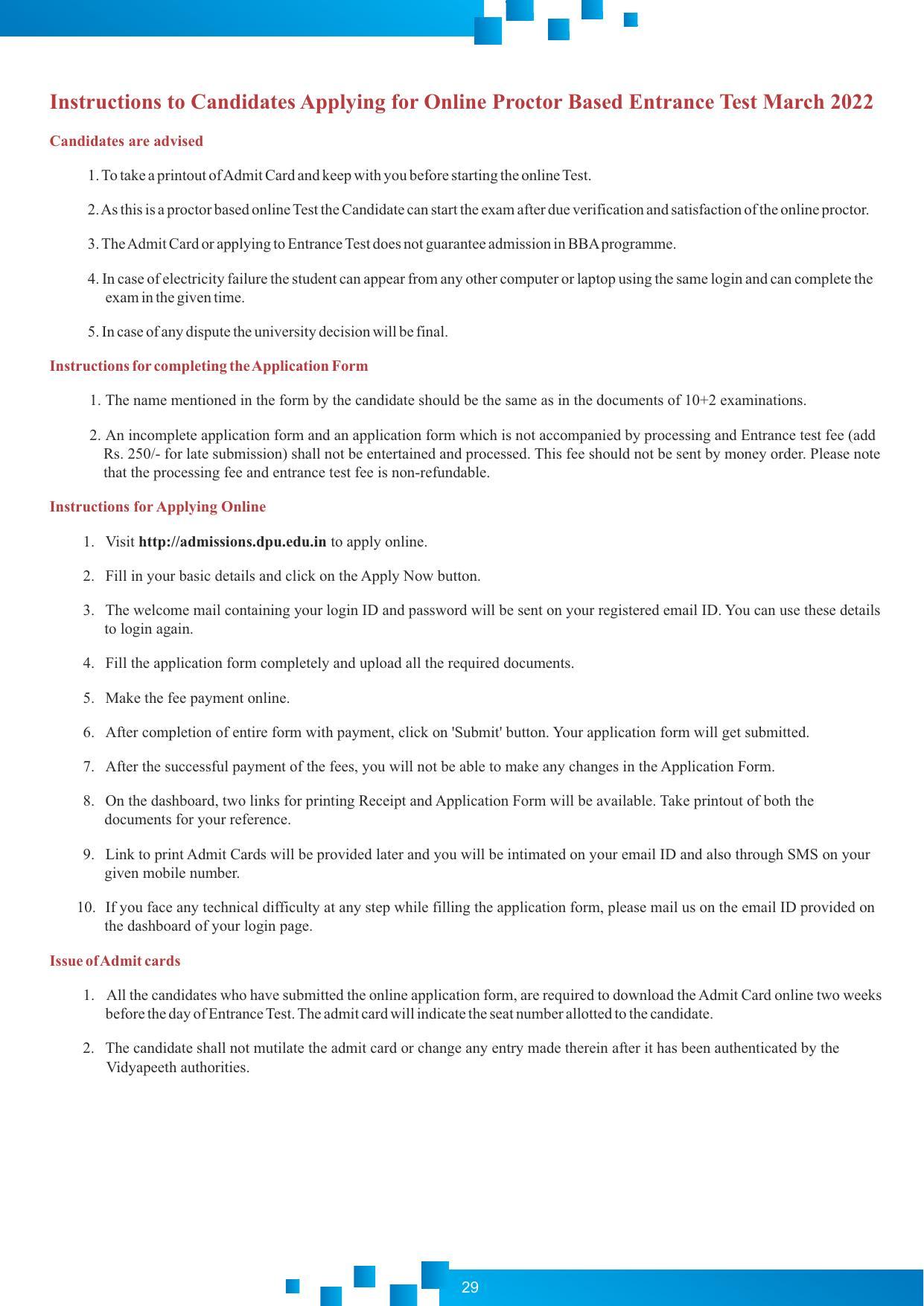 Dr DY Patil University, Pune BBA Information Brochure 2022-23 - Page 30