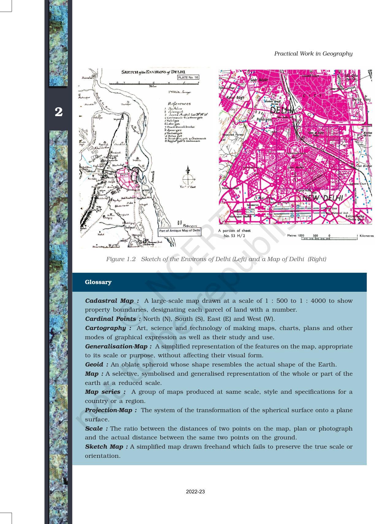 NCERT Book for Class 11 Geography (Part-III) Chapter 1 Introduction to Maps - Page 2