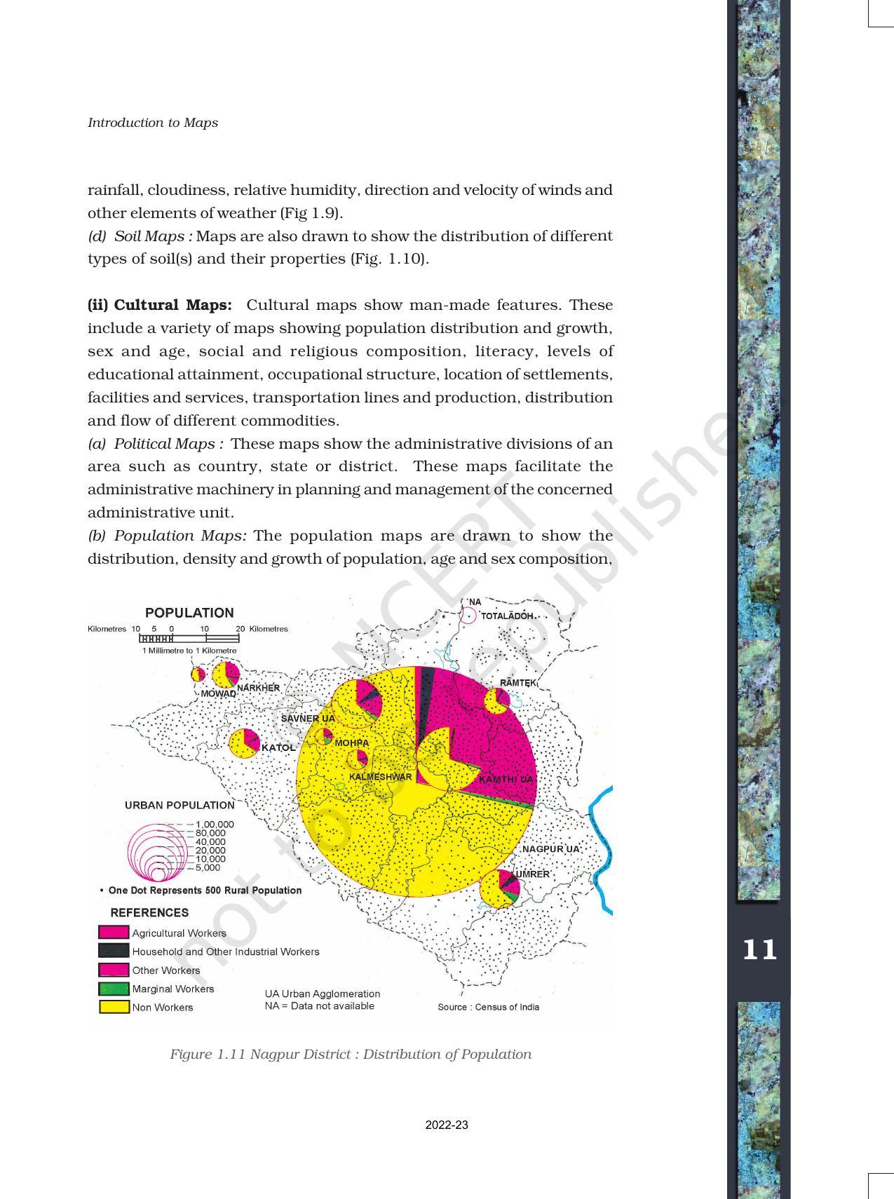 NCERT Book for Class 11 Geography (Part-III) Chapter 1 Introduction to Maps - Page 11