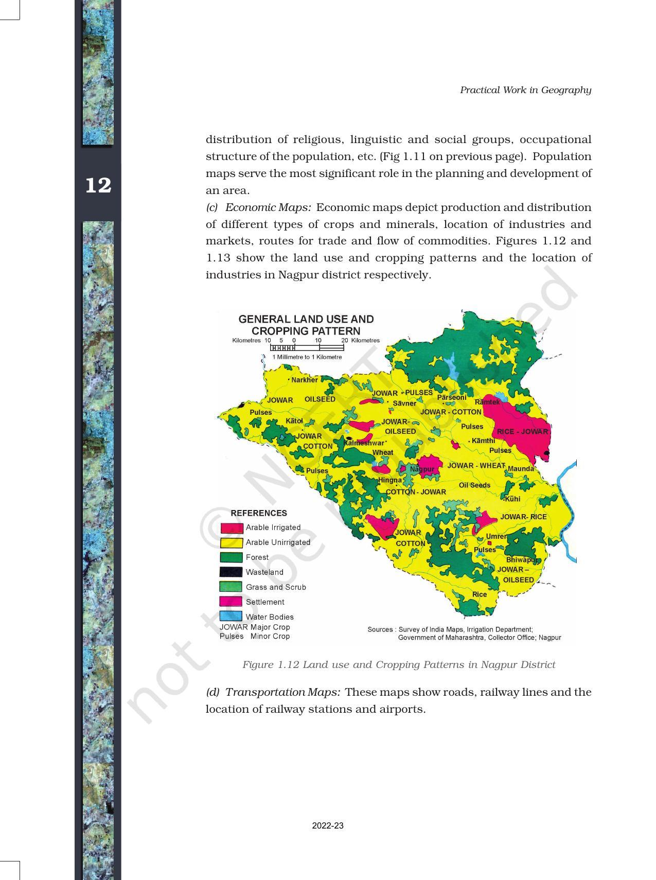 NCERT Book for Class 11 Geography (Part-III) Chapter 1 Introduction to Maps - Page 12