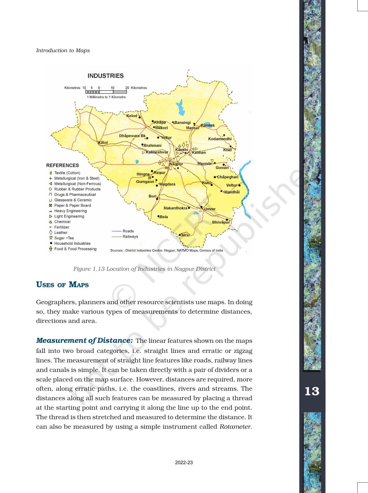 NCERT Book for Class 11 Geography (Part-III) Chapter 1 Introduction to Maps - Page 13