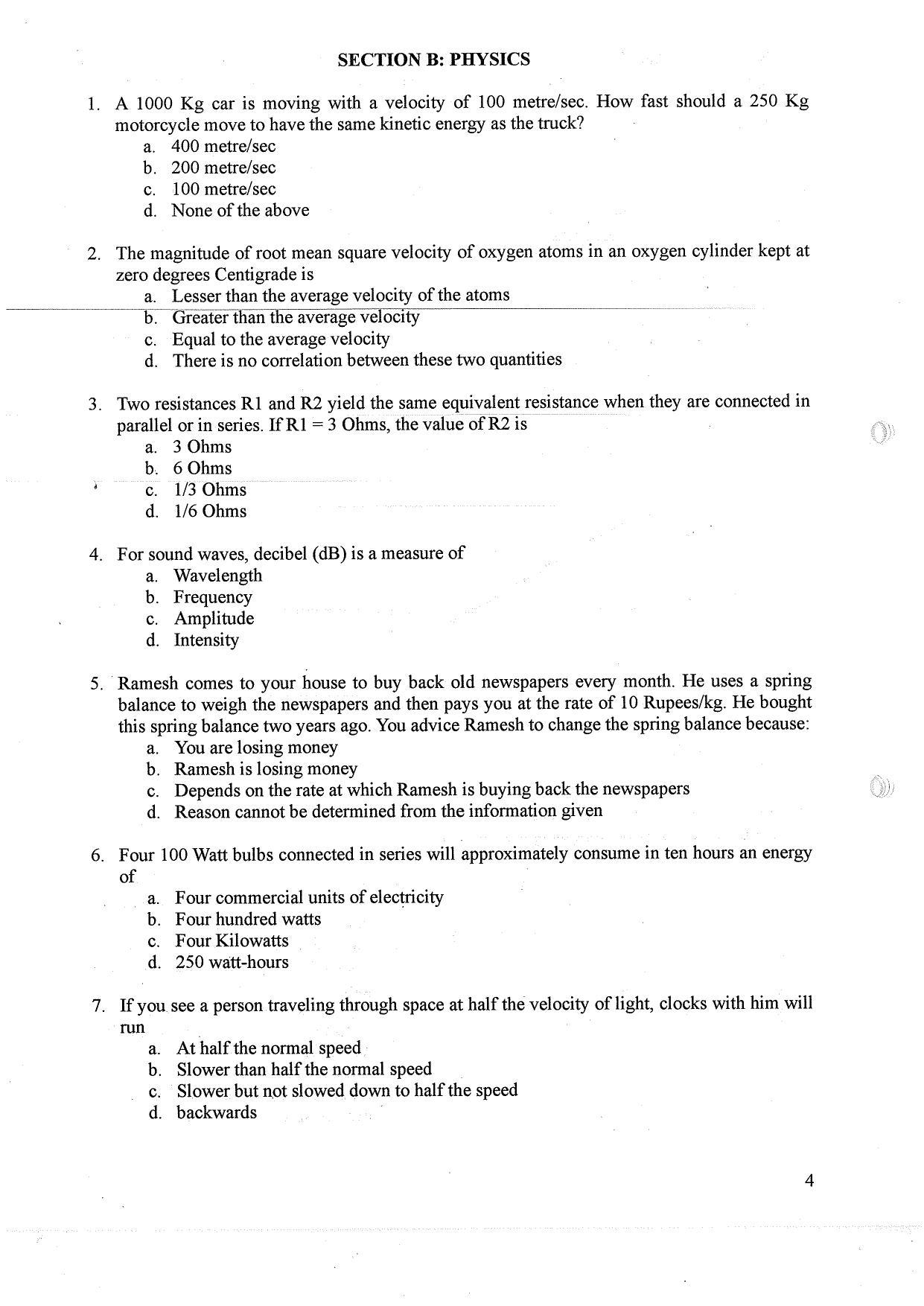 TIFR GS 2010 Biology Question Paper - Page 5