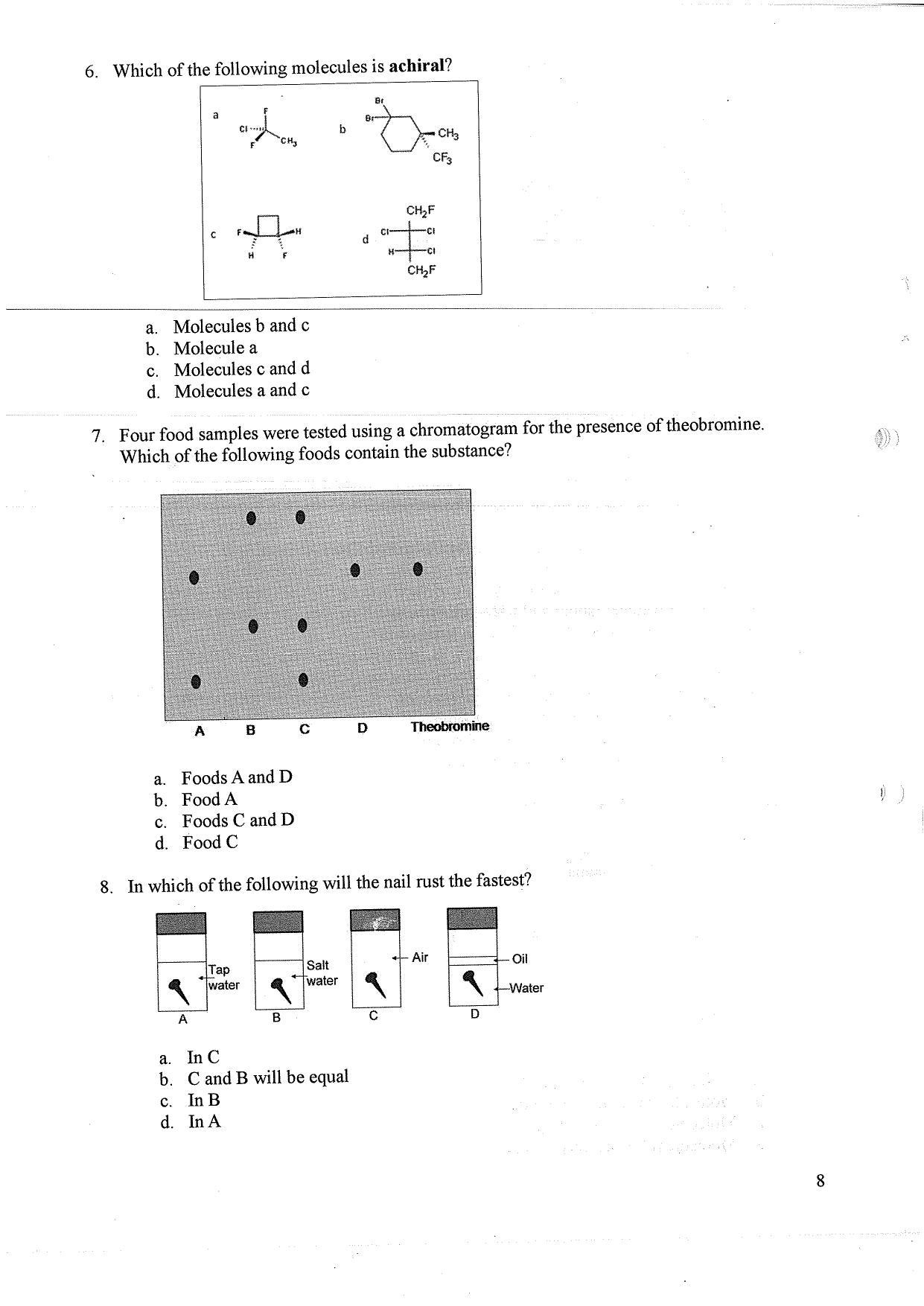 TIFR GS 2010 Biology Question Paper - Page 9