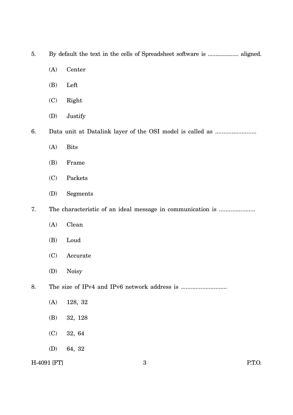 Goa Board Class 12 Electronics - Field Technician (November 2022) Question Paper - Page 3