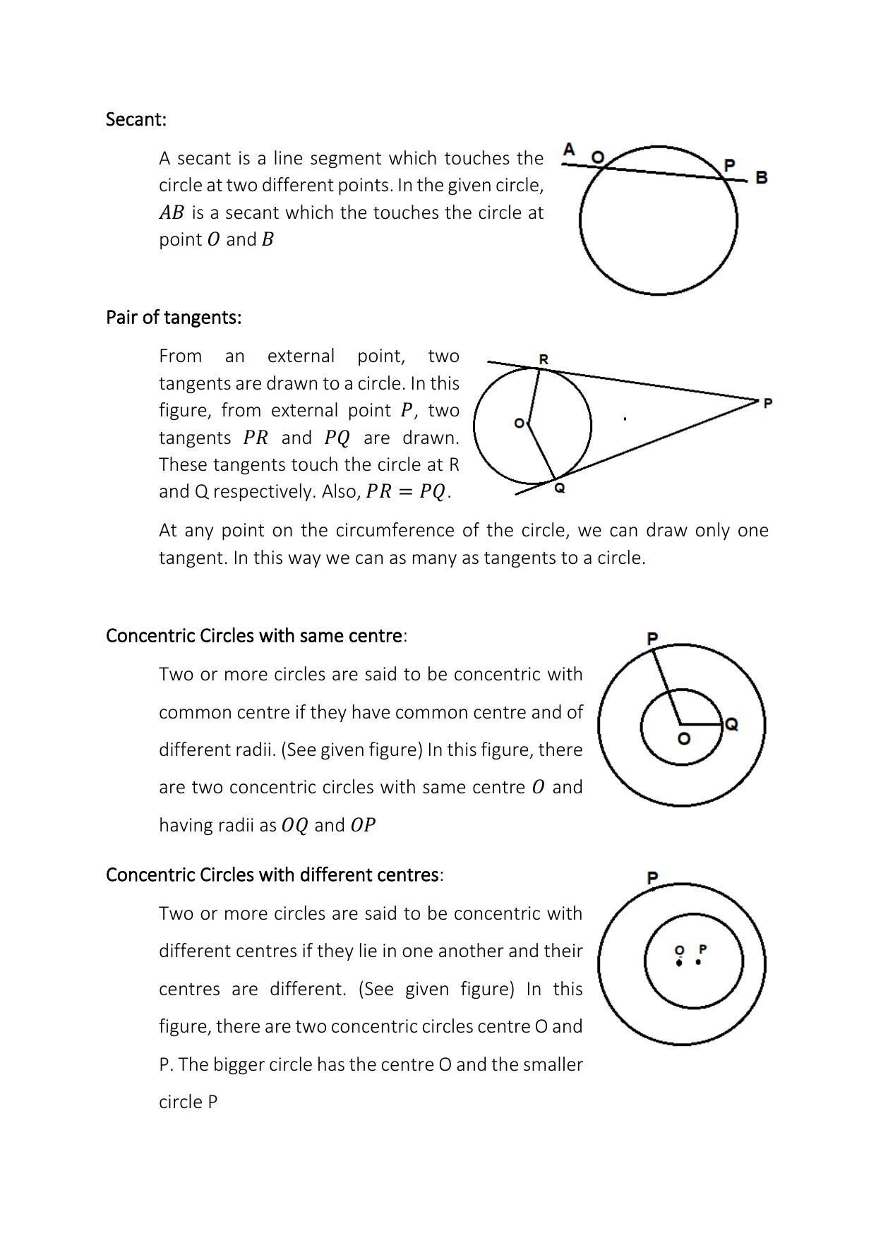 JKBOSE Class 10 Maths: Chapter 10th Circles Question Bank - Page 2