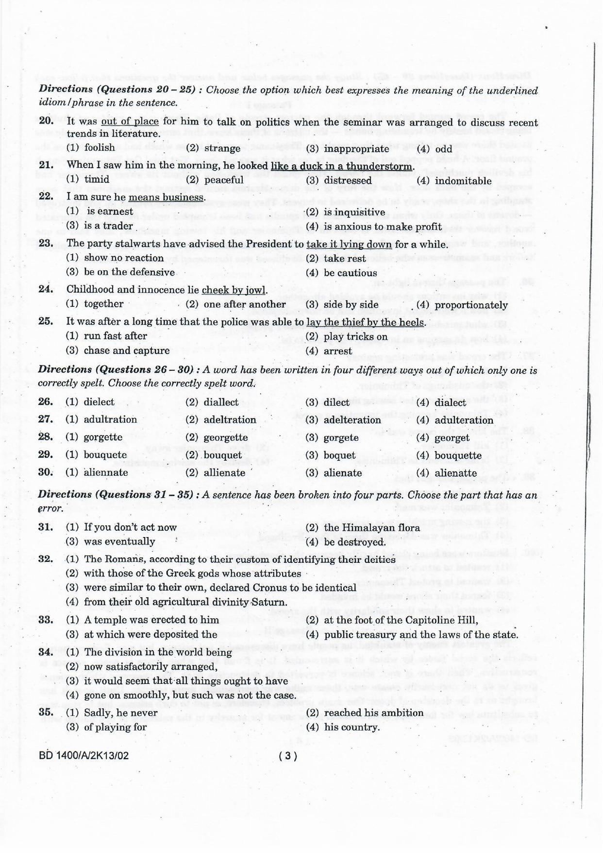 NIFT 2013 Combined Sample Paper - Page 9