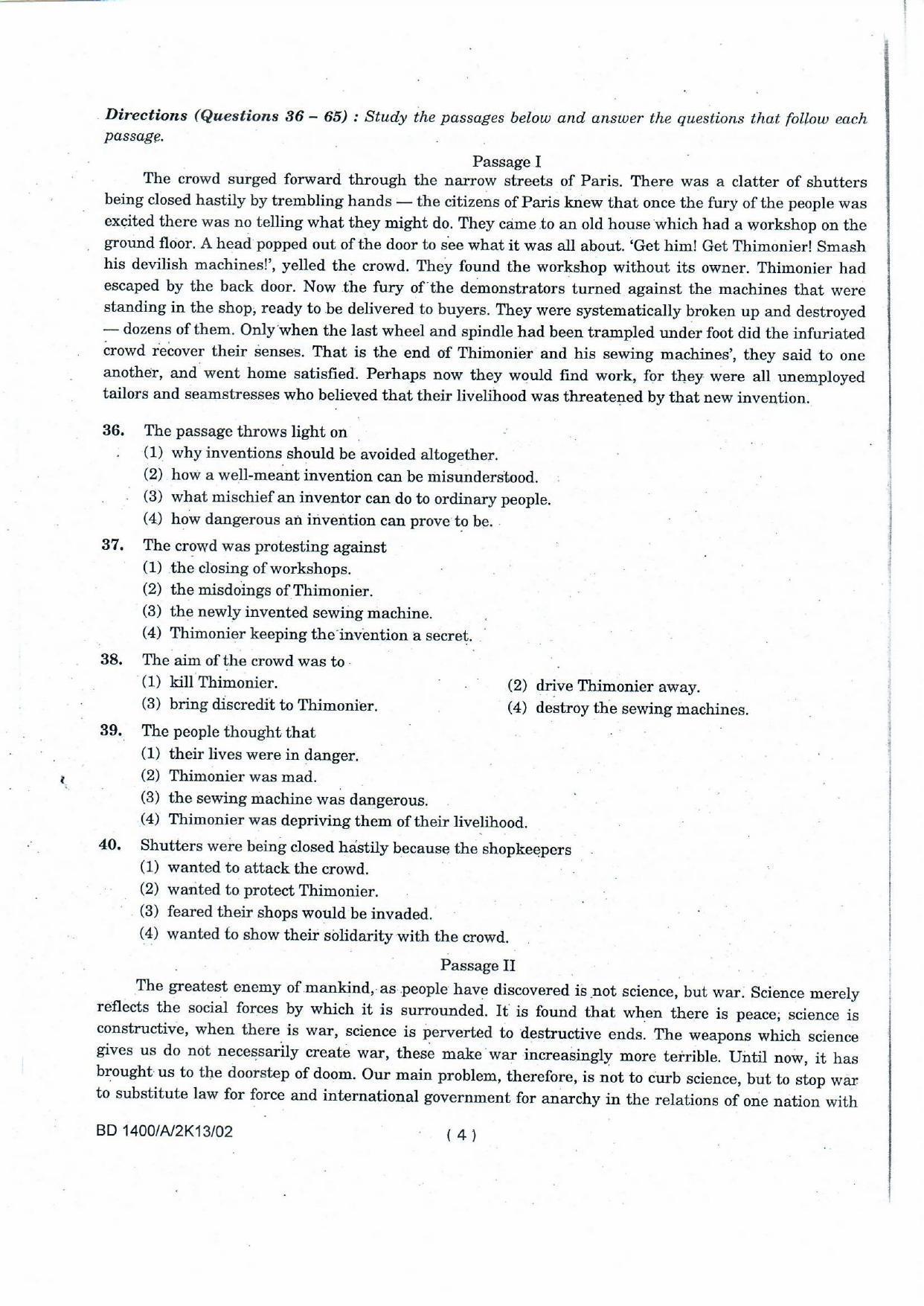 NIFT 2013 Combined Sample Paper - Page 10