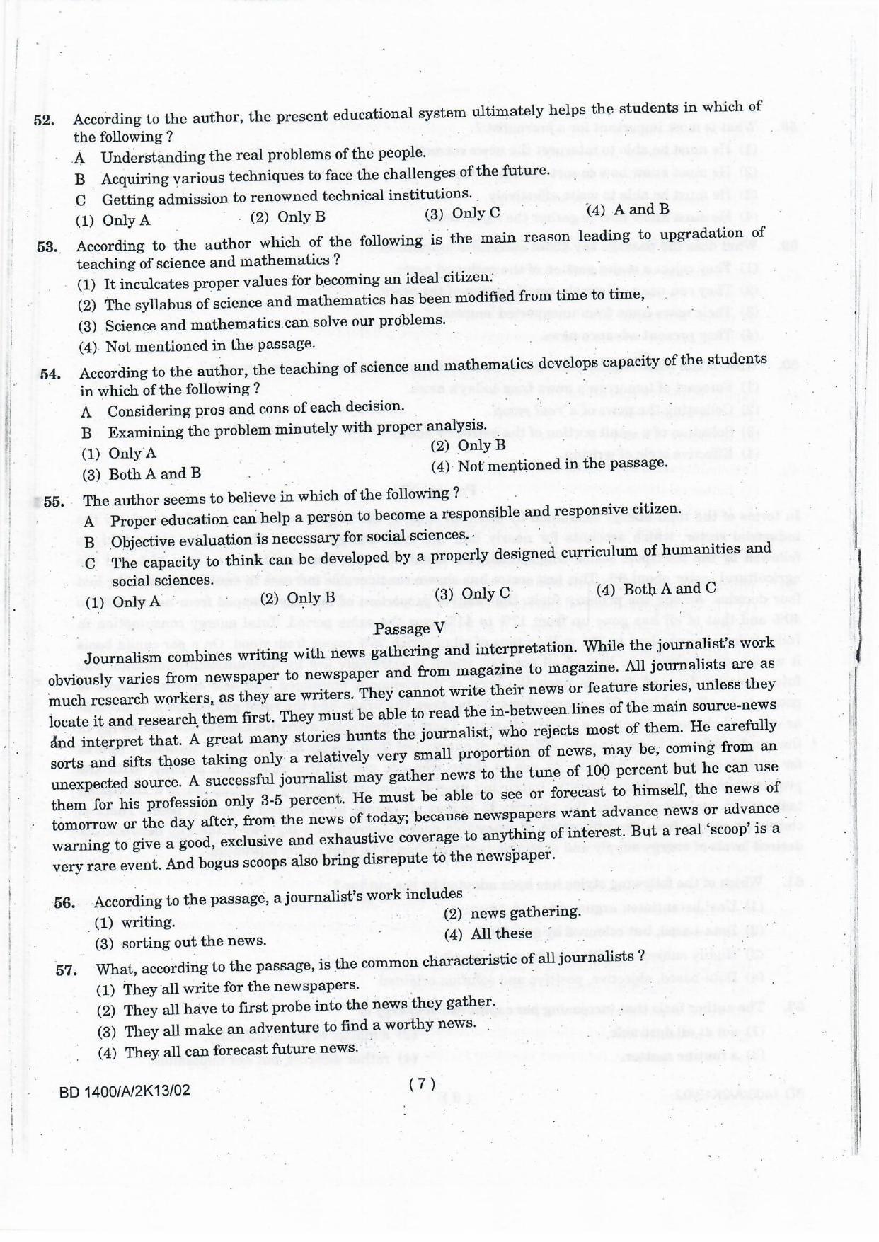 NIFT 2013 Combined Sample Paper - Page 13