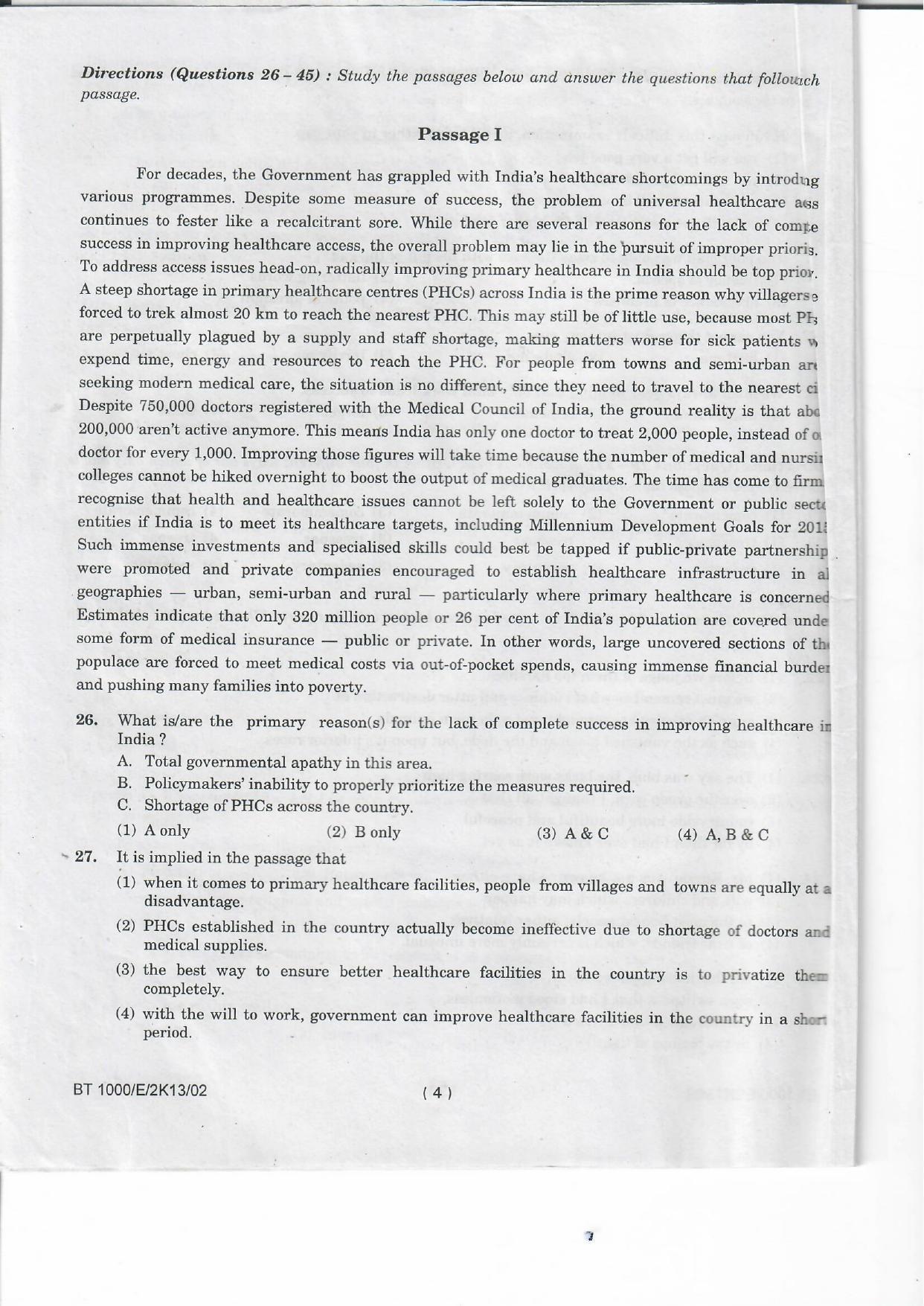 NIFT 2013 Combined Sample Paper - Page 26