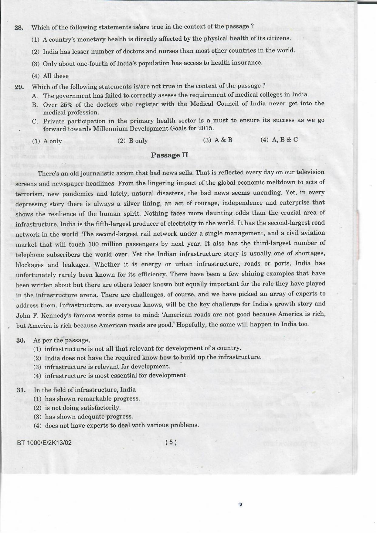 NIFT 2013 Combined Sample Paper - Page 27