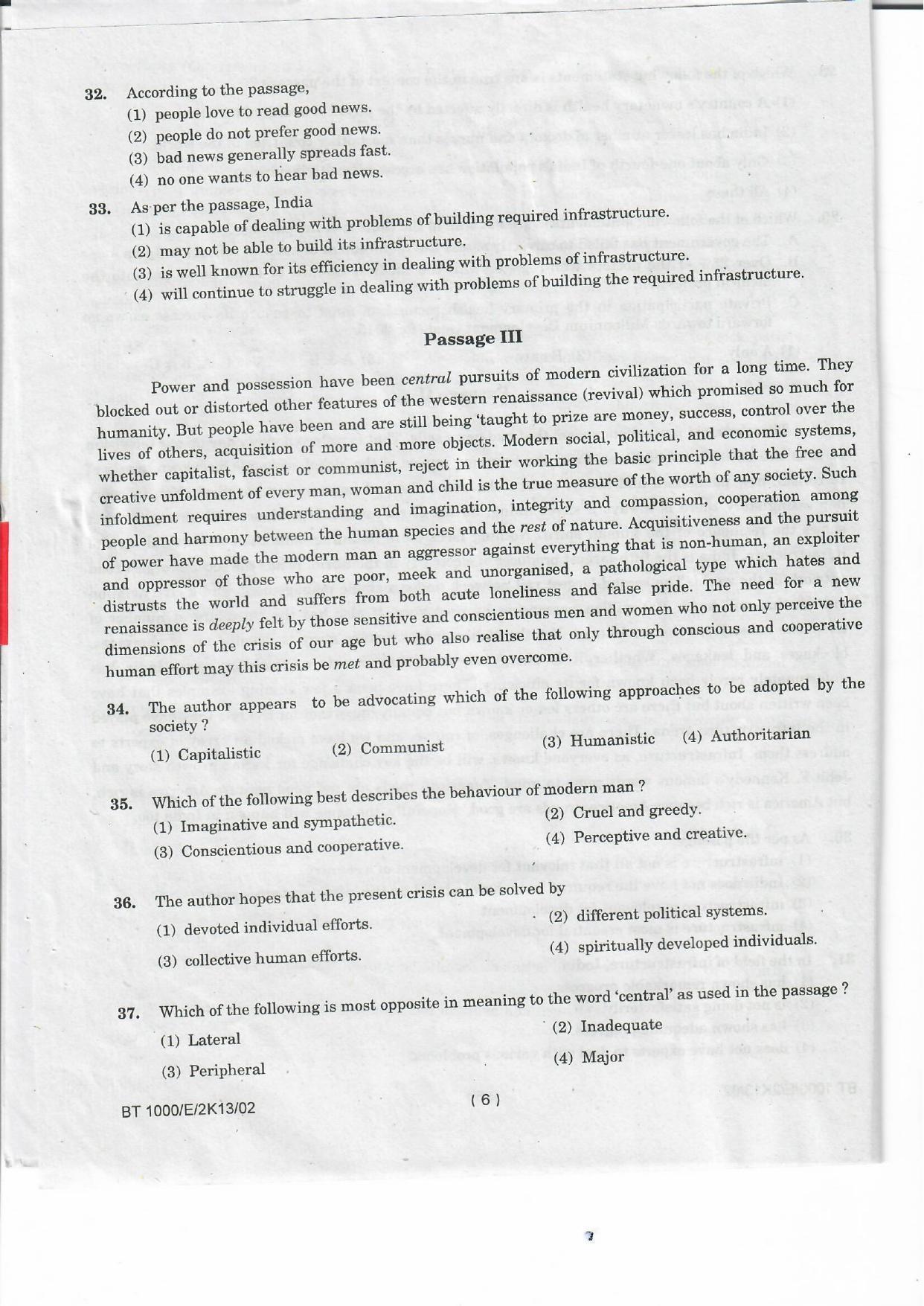 NIFT 2013 Combined Sample Paper - Page 28