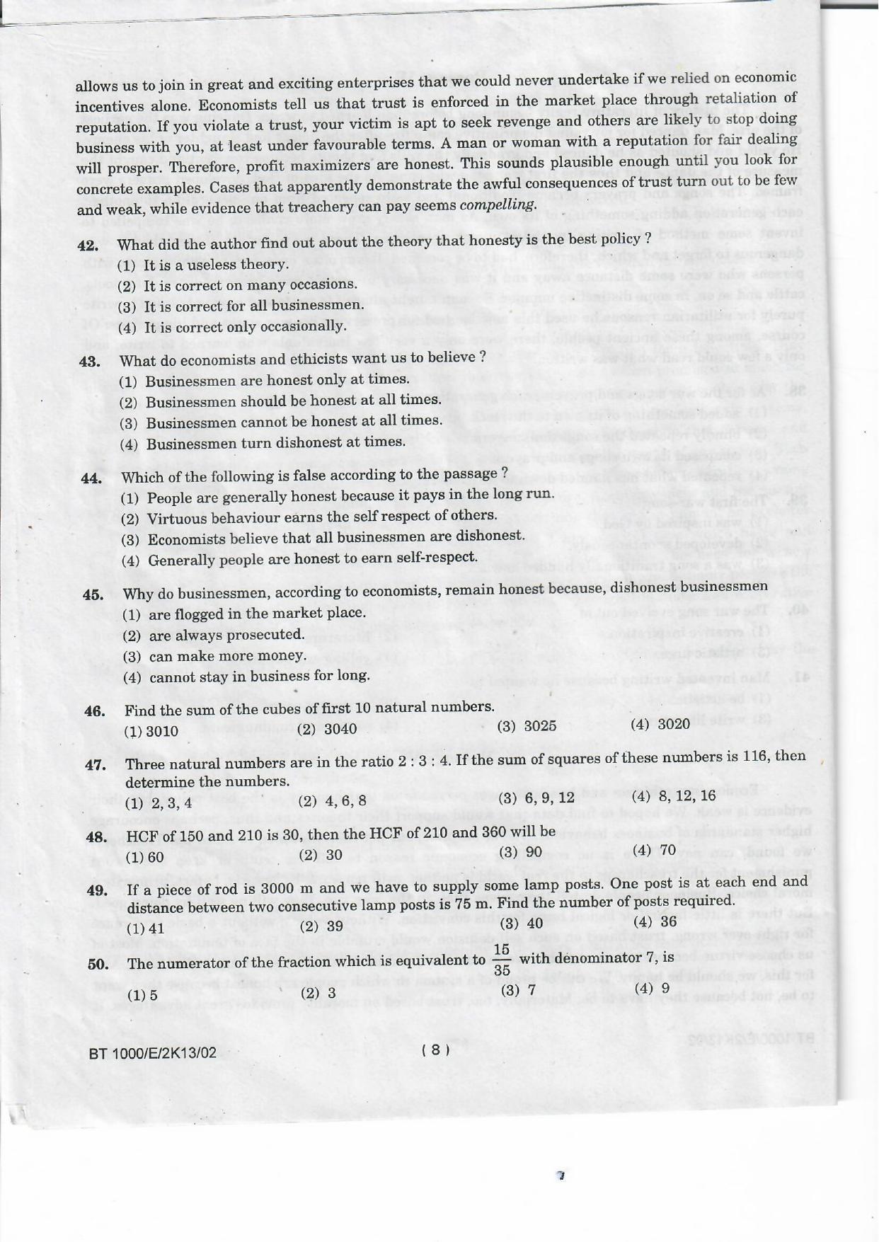 NIFT 2013 Combined Sample Paper - Page 30