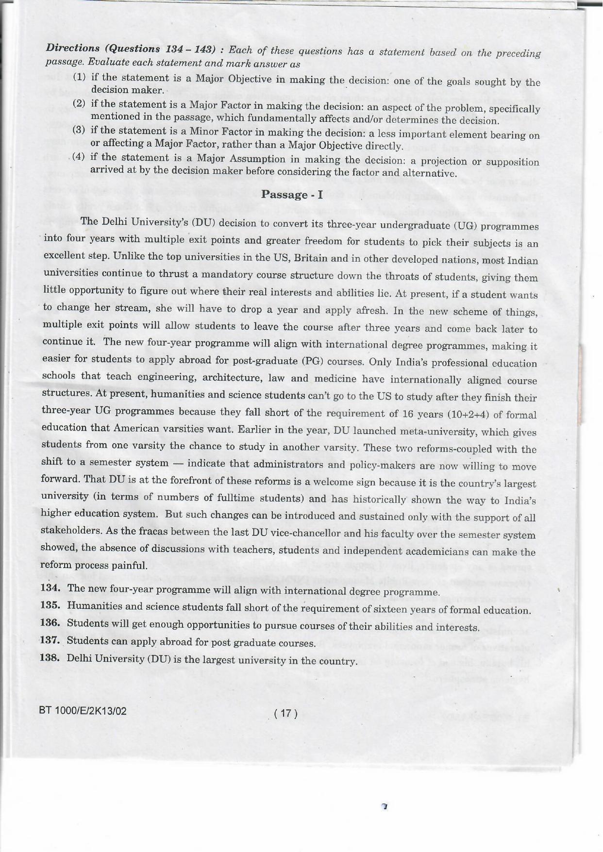 NIFT 2013 Combined Sample Paper - Page 39