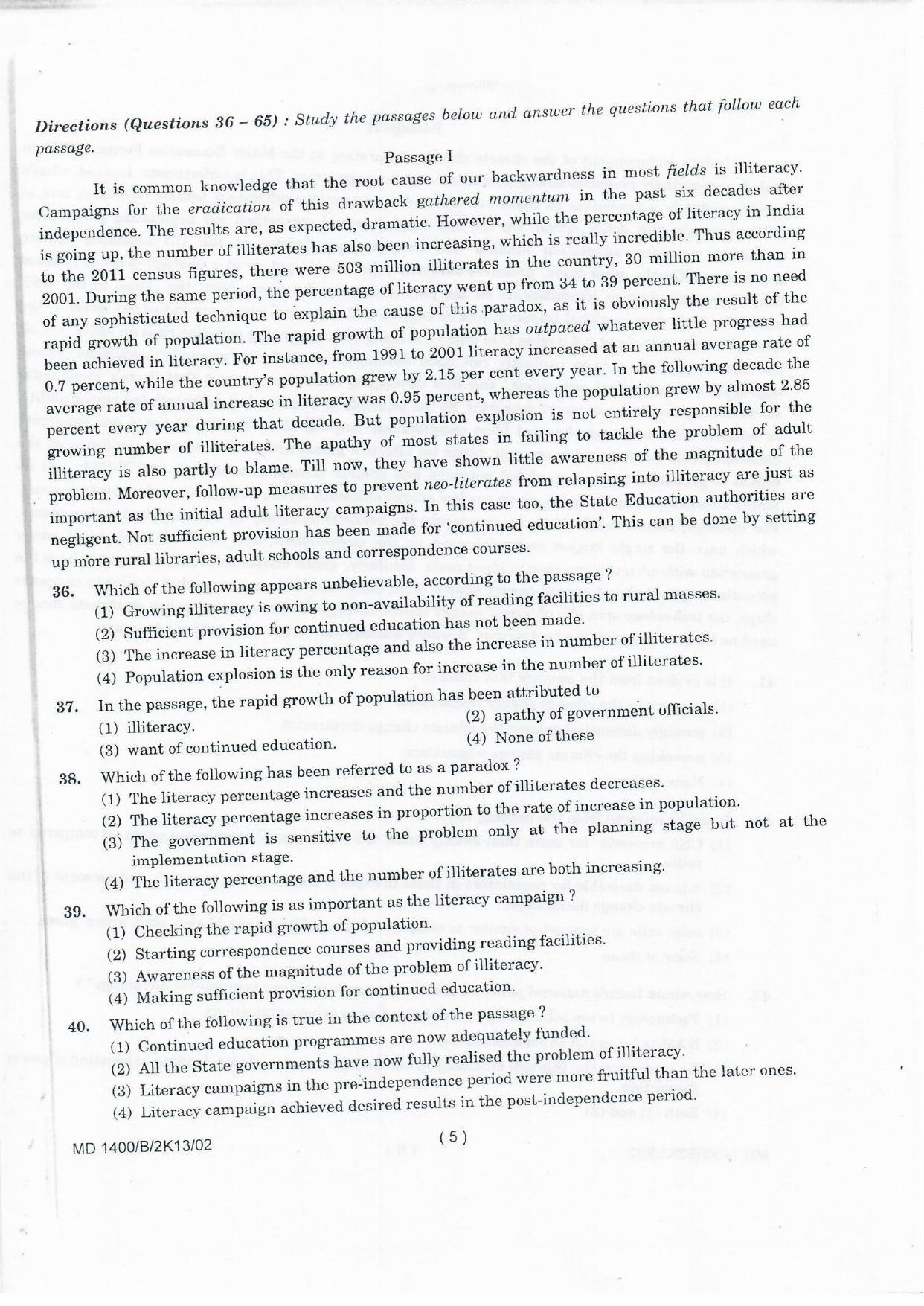 NIFT 2013 Combined Sample Paper - Page 47
