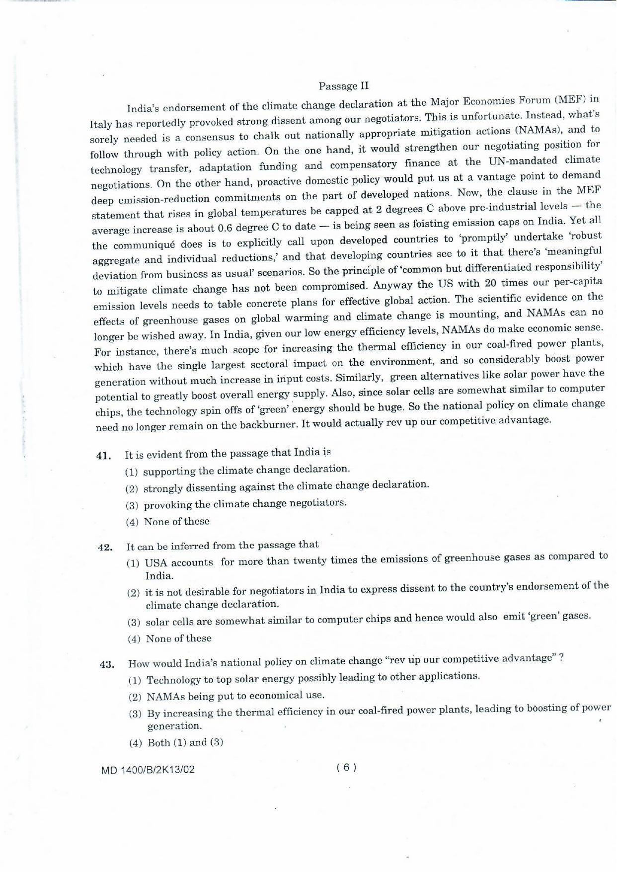 NIFT 2013 Combined Sample Paper - Page 48
