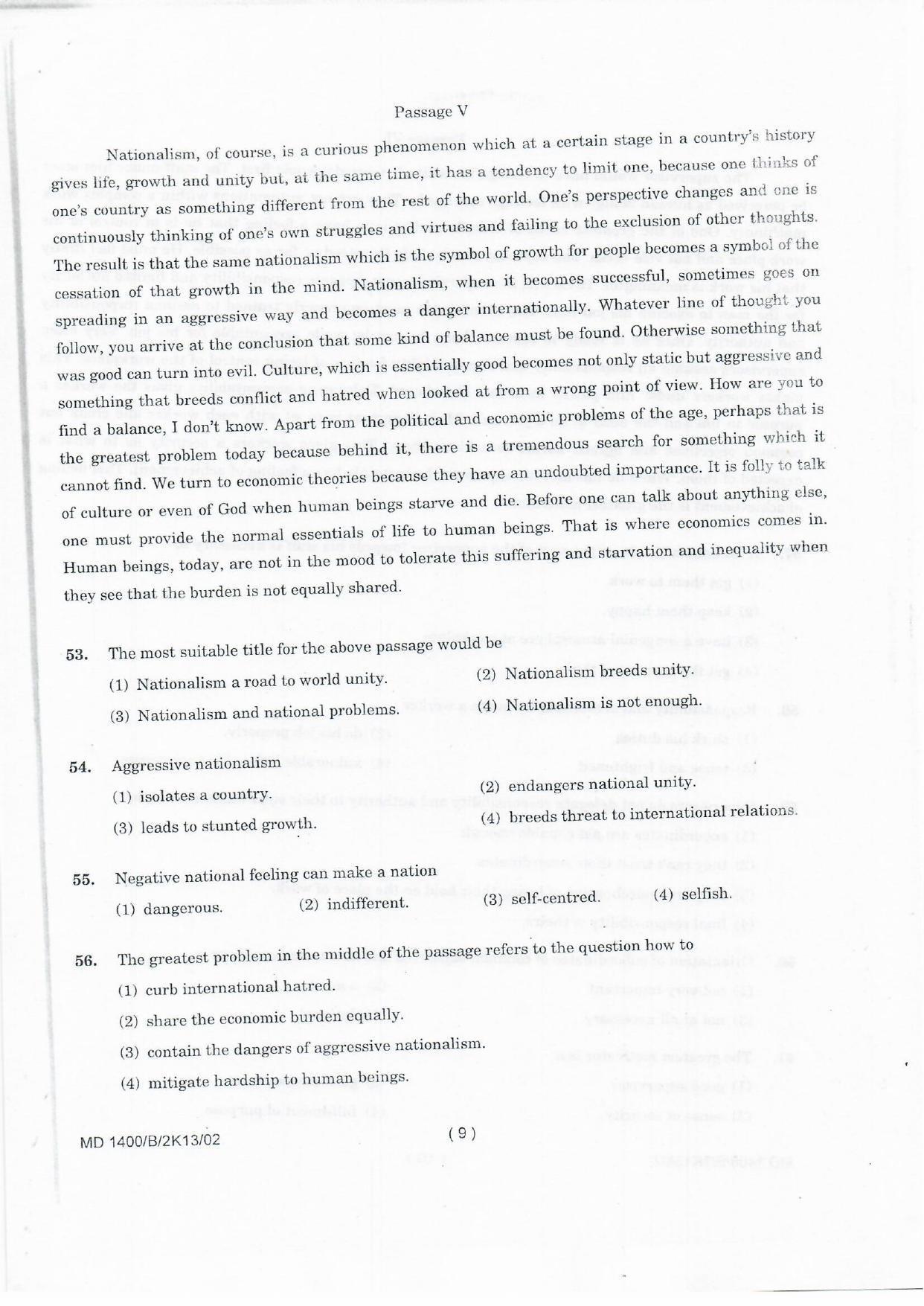 NIFT 2013 Combined Sample Paper - Page 51