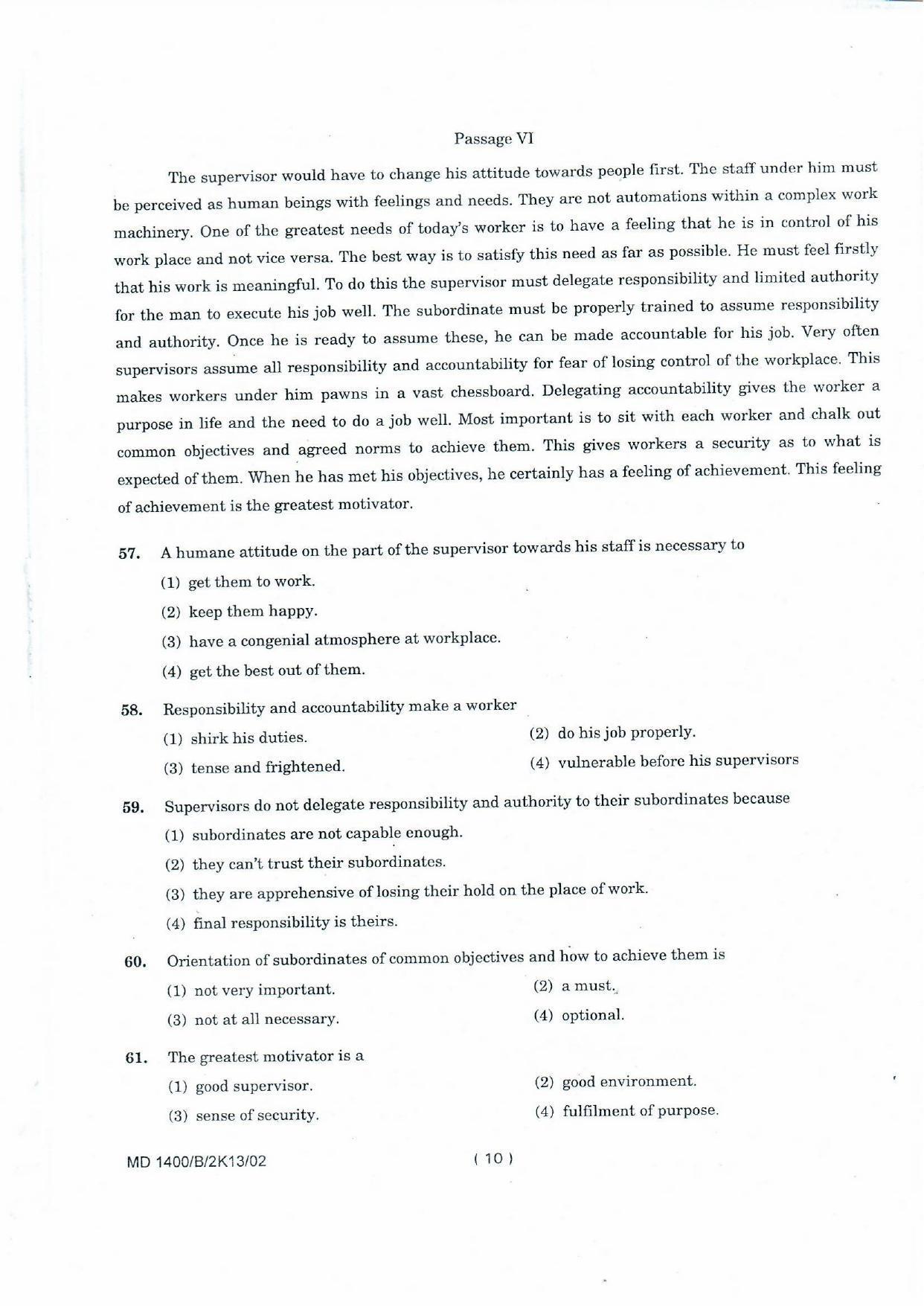 NIFT 2013 Combined Sample Paper - Page 52