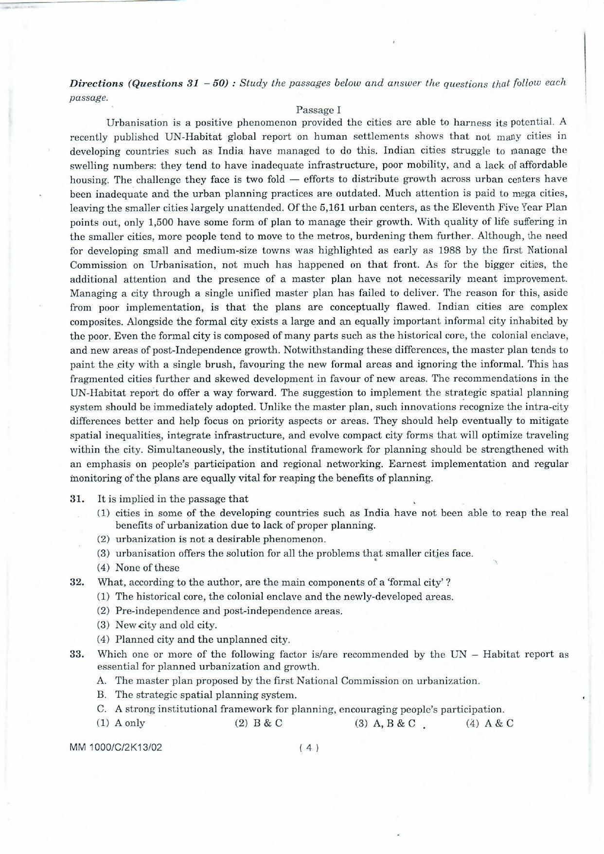 NIFT 2013 Combined Sample Paper - Page 66