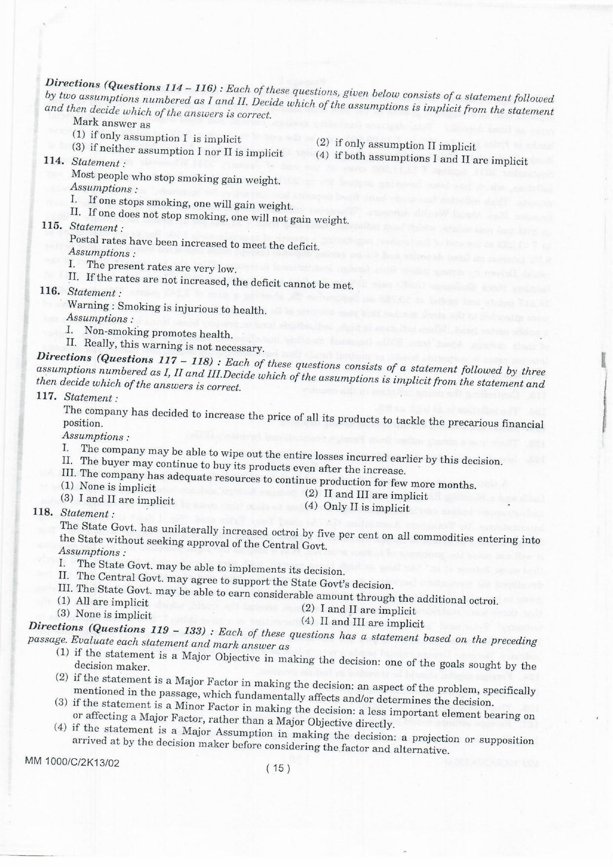 NIFT 2013 Combined Sample Paper - Page 77