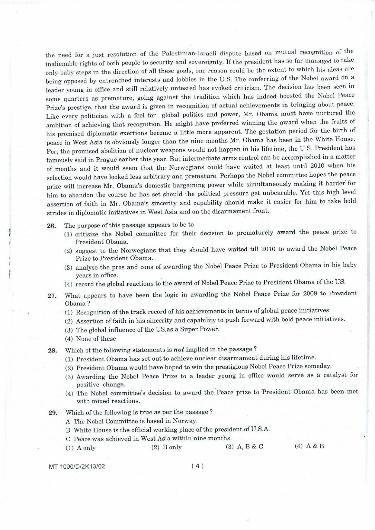 NIFT 2013 Combined Sample Paper - Page 86