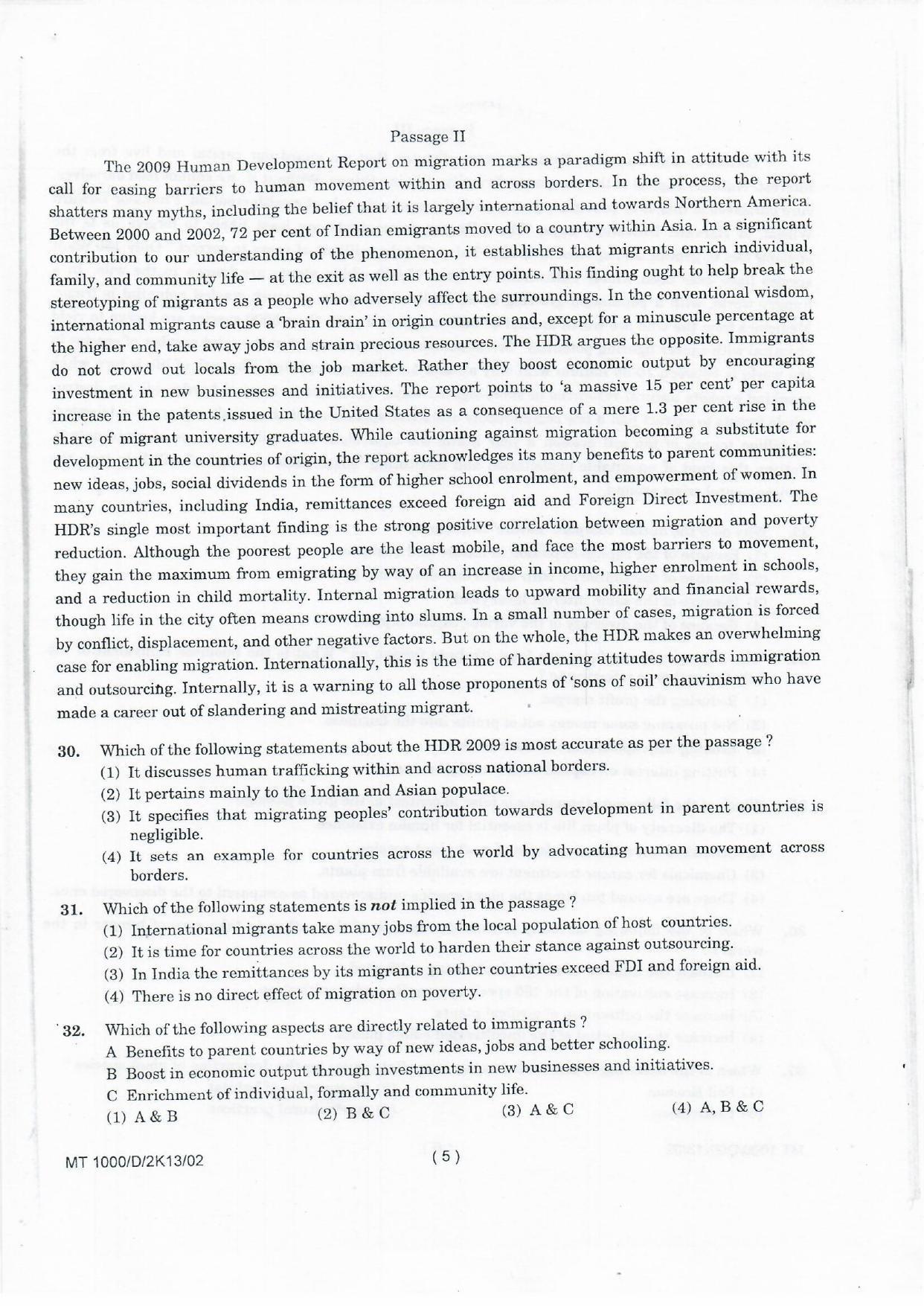 NIFT 2013 Combined Sample Paper - Page 87