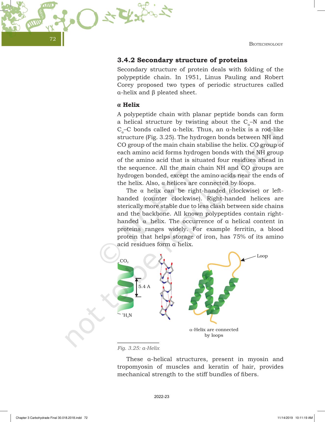 NCERT Book for Class 11 Biotechnology Chapter 3 Biomolecules - Page 23
