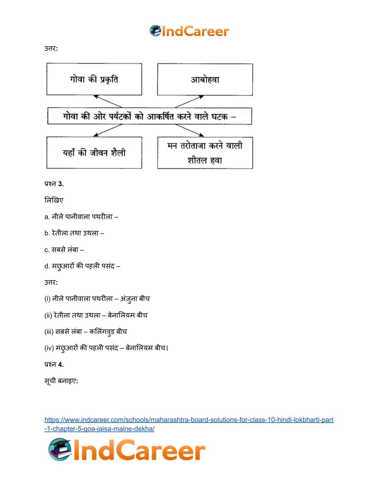 Maharashtra Board Solutions for Class 10- Hindi Lokbharti (Part 1): Chapter 5- गोवा : जैसा मैंने देखा - Page 4