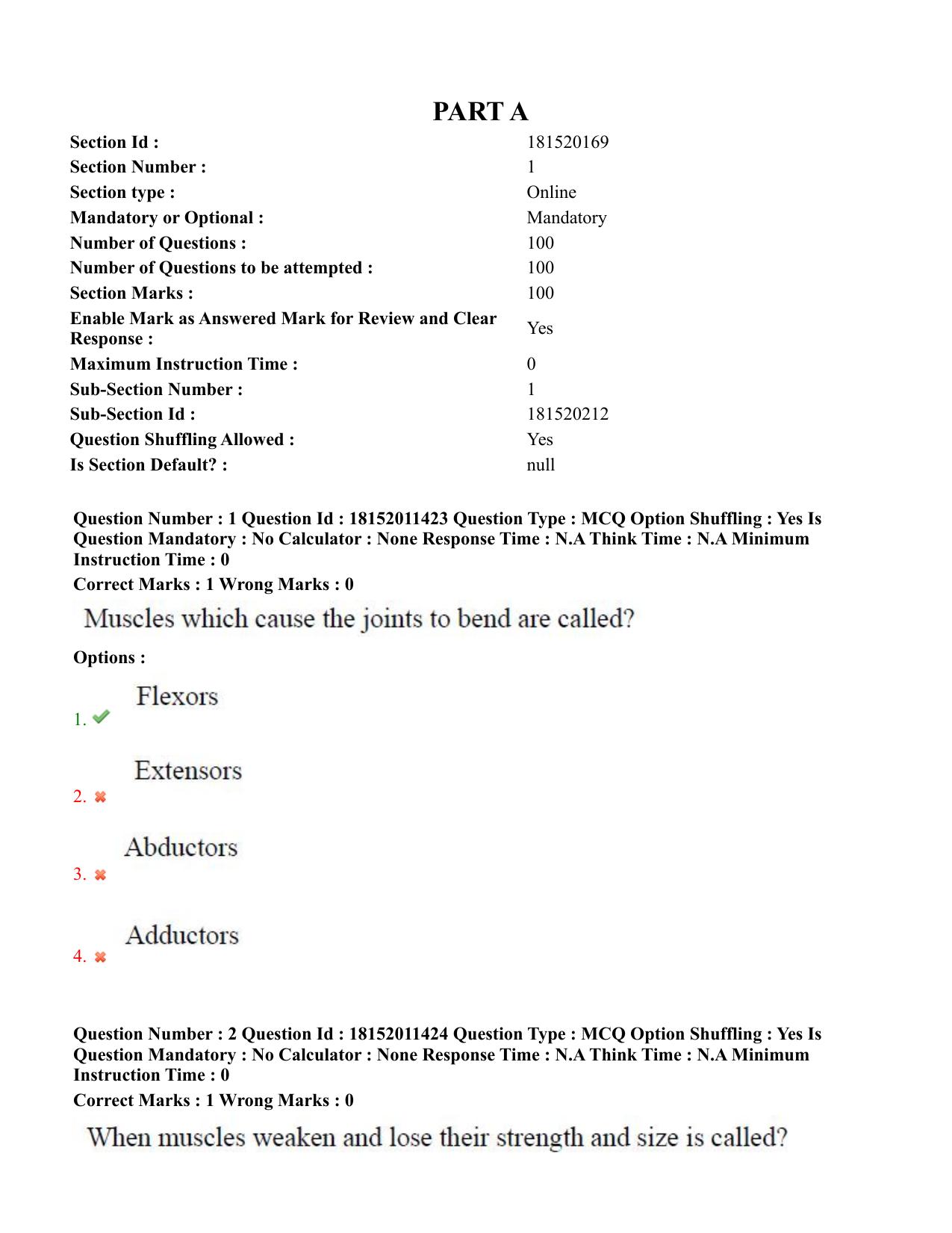 TS CPGET 2023 M P Ed (Shift 2) Question Paper with Answer Key - Page 2
