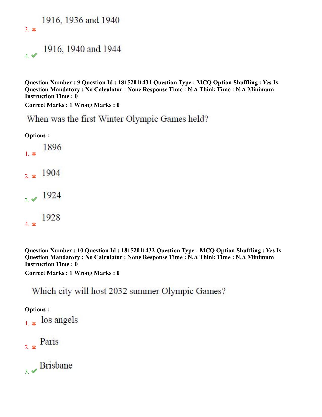 TS CPGET 2023 M P Ed (Shift 2) Question Paper with Answer Key - Page 6
