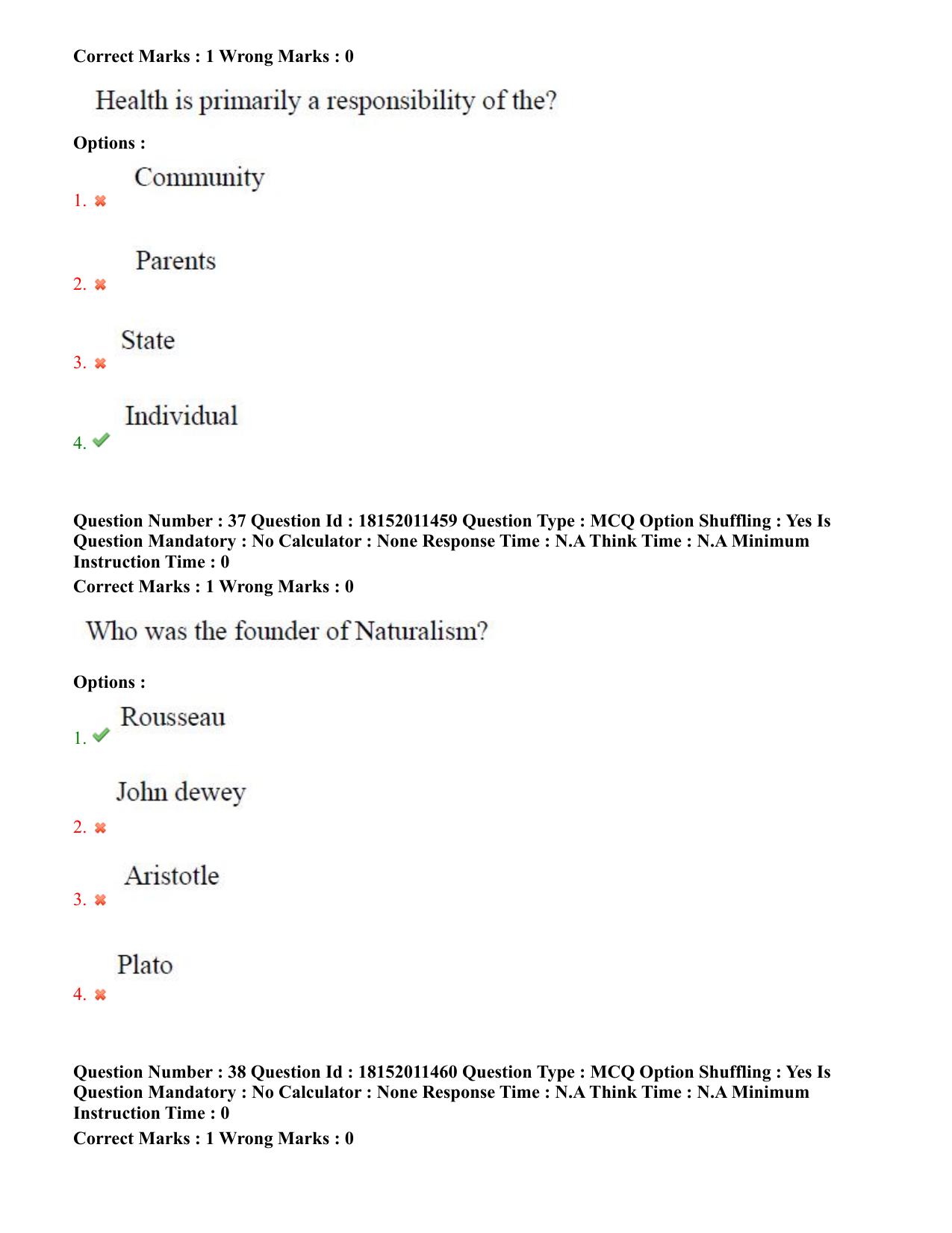 TS CPGET 2023 M P Ed (Shift 2) Question Paper with Answer Key - Page 19
