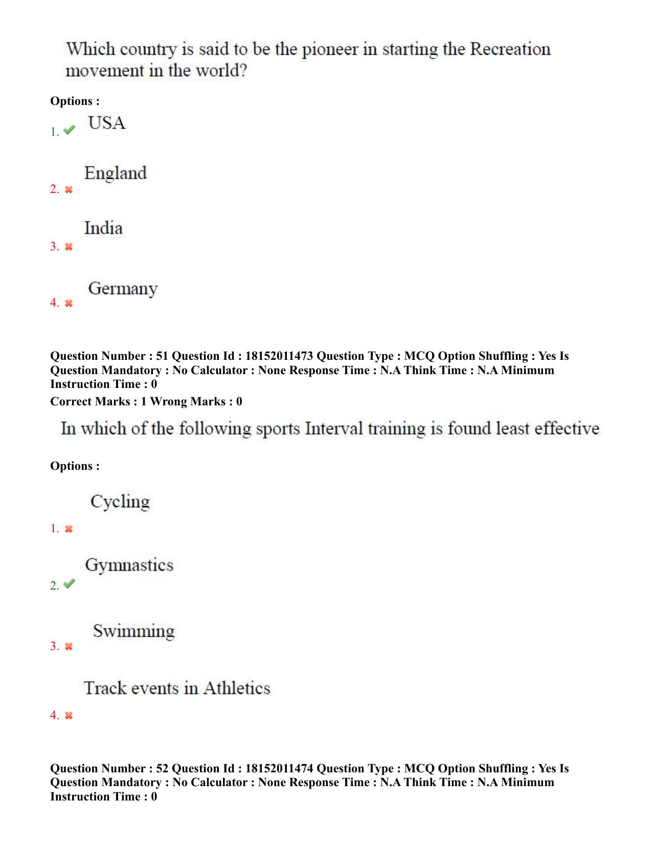 TS CPGET 2023 M P Ed (Shift 2) Question Paper with Answer Key - Page 26