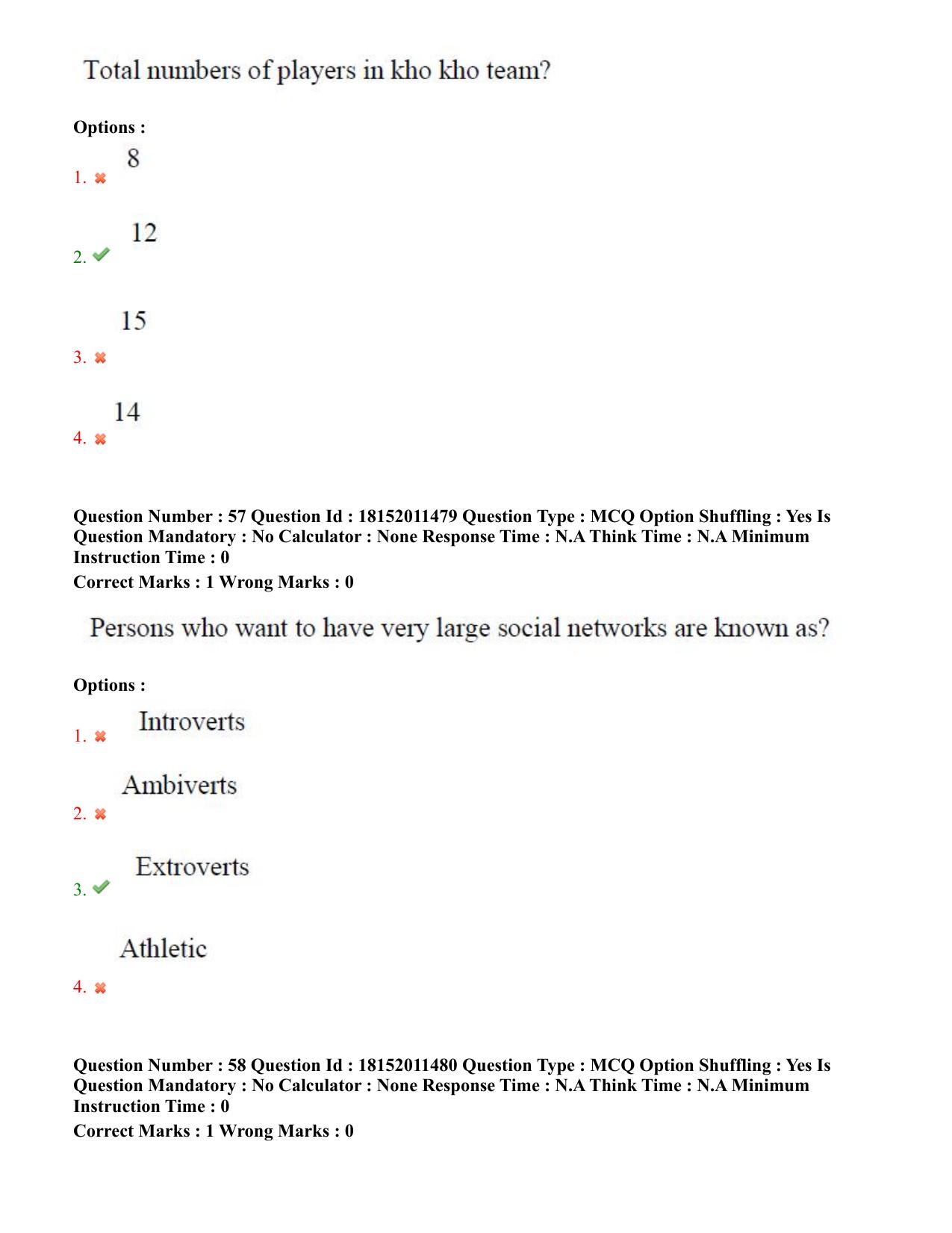 TS CPGET 2023 M P Ed (Shift 2) Question Paper with Answer Key - Page 29