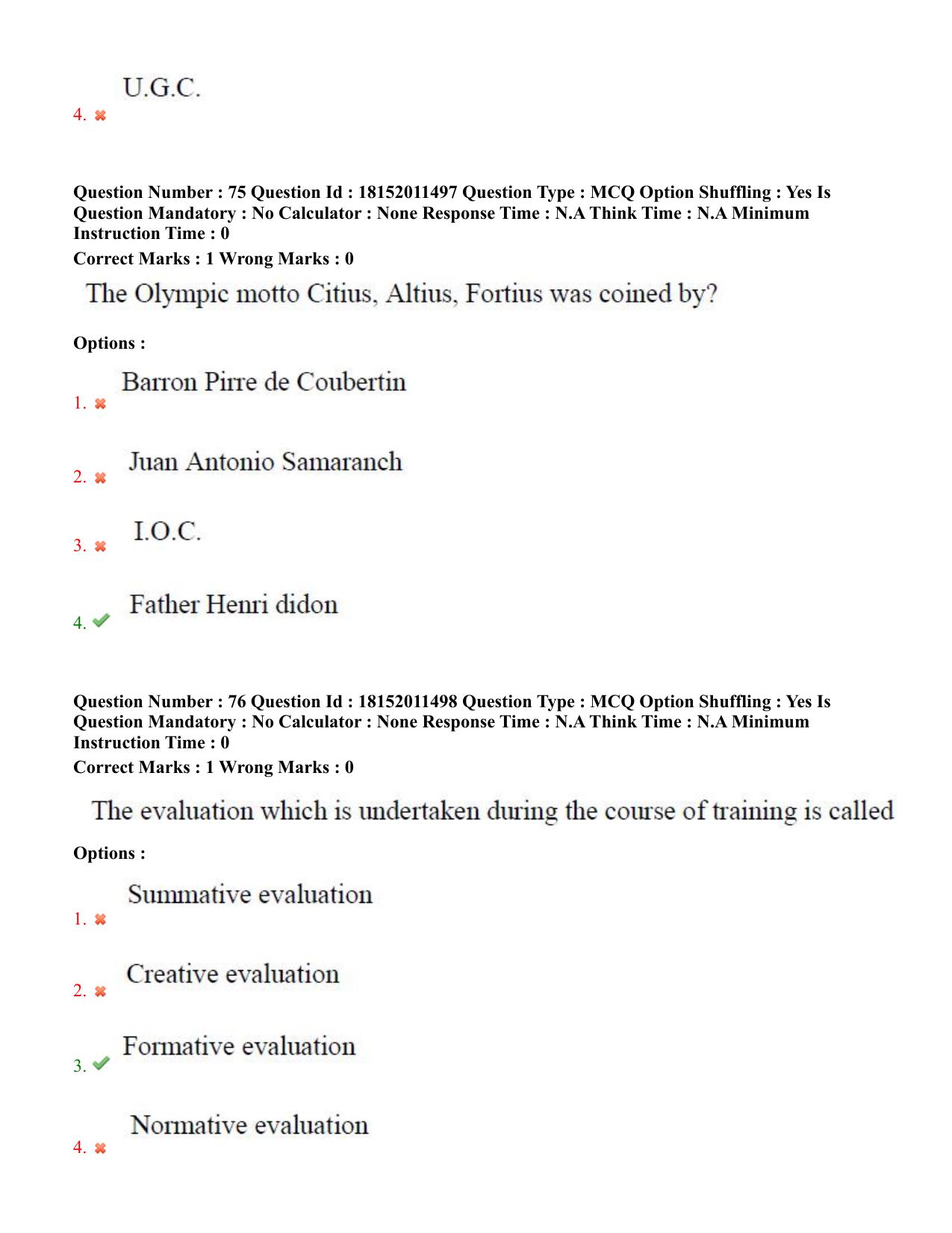 TS CPGET 2023 M P Ed (Shift 2) Question Paper with Answer Key - Page 38