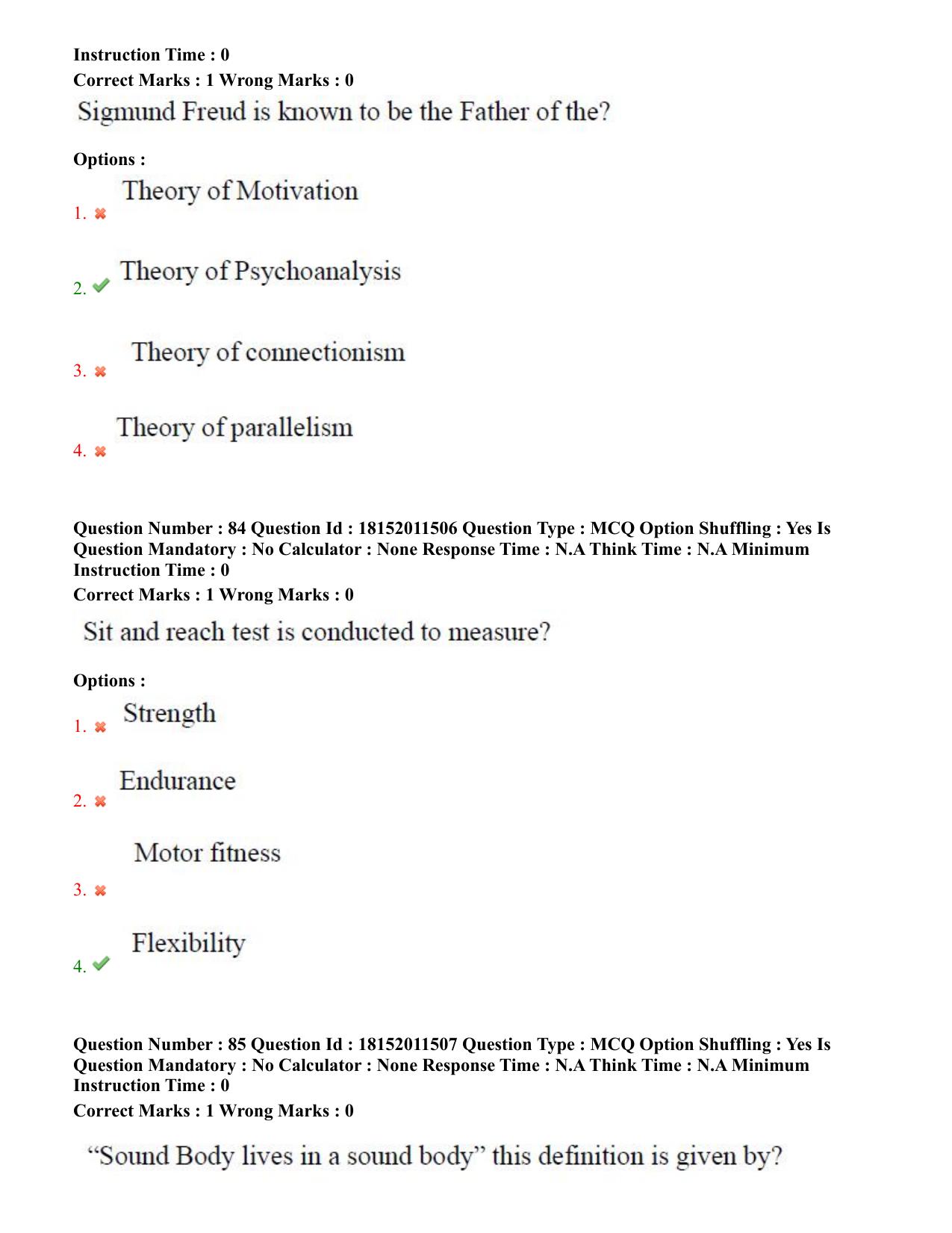 TS CPGET 2023 M P Ed (Shift 2) Question Paper with Answer Key - Page 42