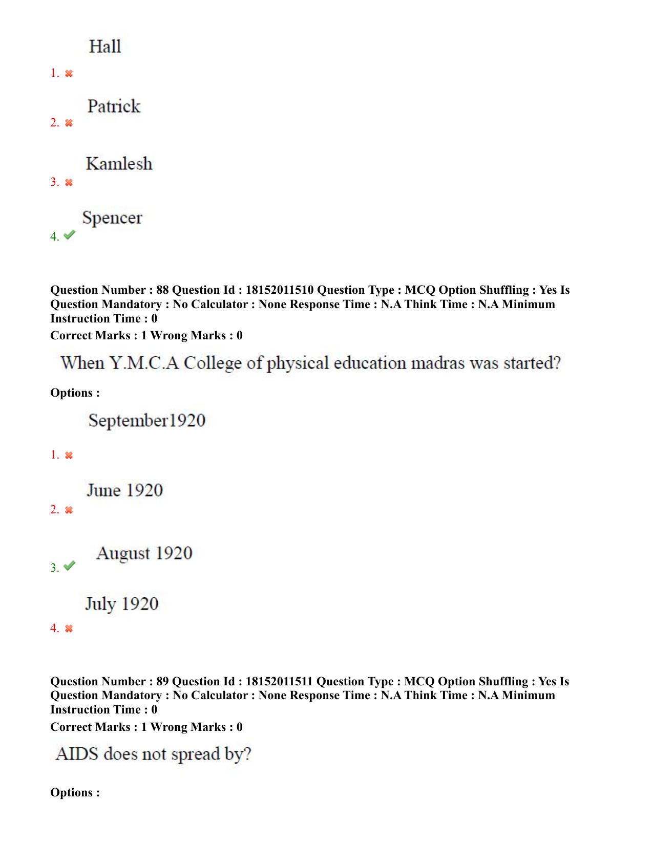 TS CPGET 2023 M P Ed (Shift 2) Question Paper with Answer Key - Page 44
