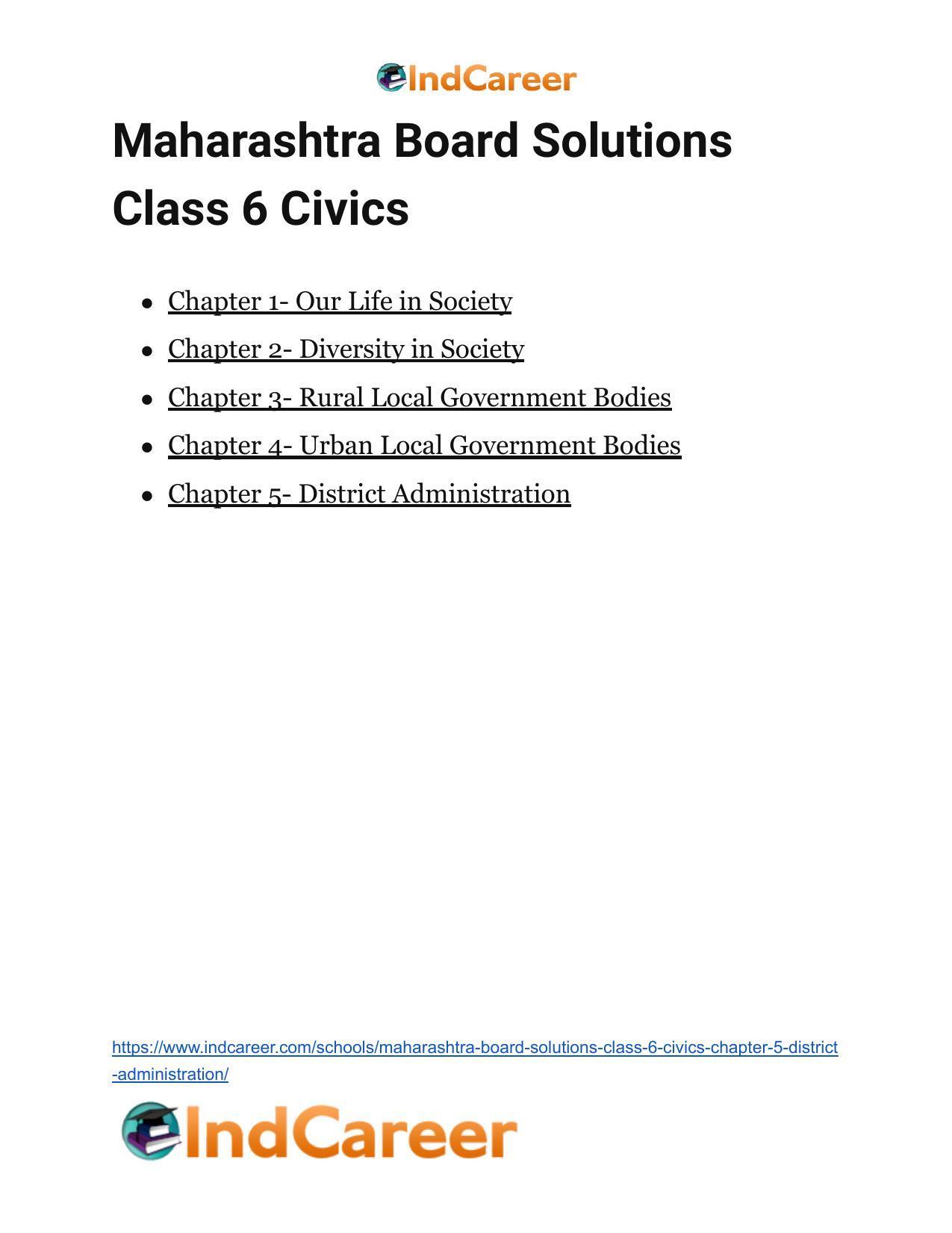 Maharashtra Board Solutions Class 6-Civics: Chapter 5- District Administration - Page 12