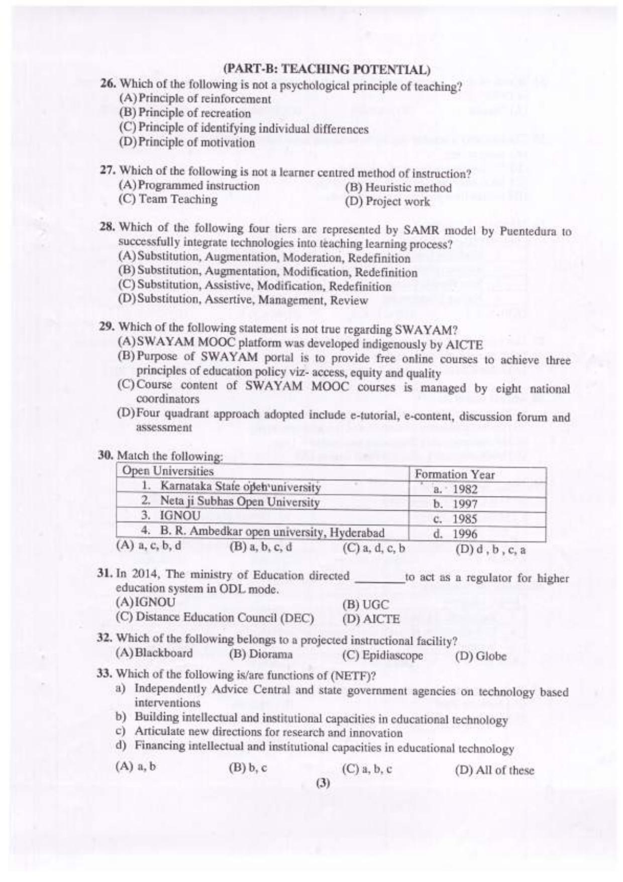 Chandigarh B.Ed 2022 Question Paper - Page 4