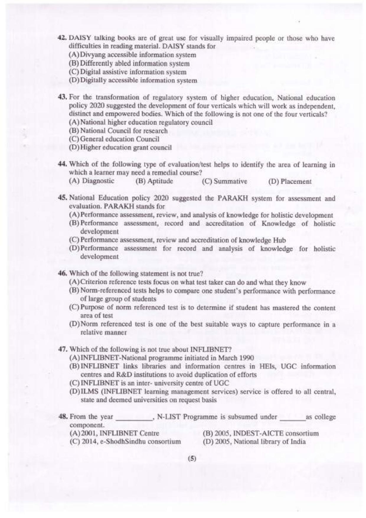 Chandigarh B.Ed 2022 Question Paper - Page 6