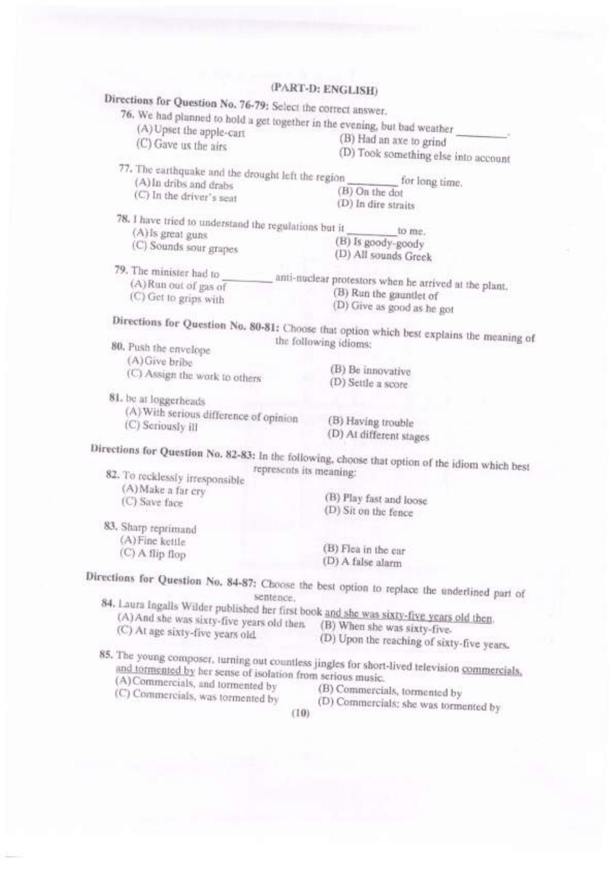 Chandigarh B.Ed 2022 Question Paper - Page 11