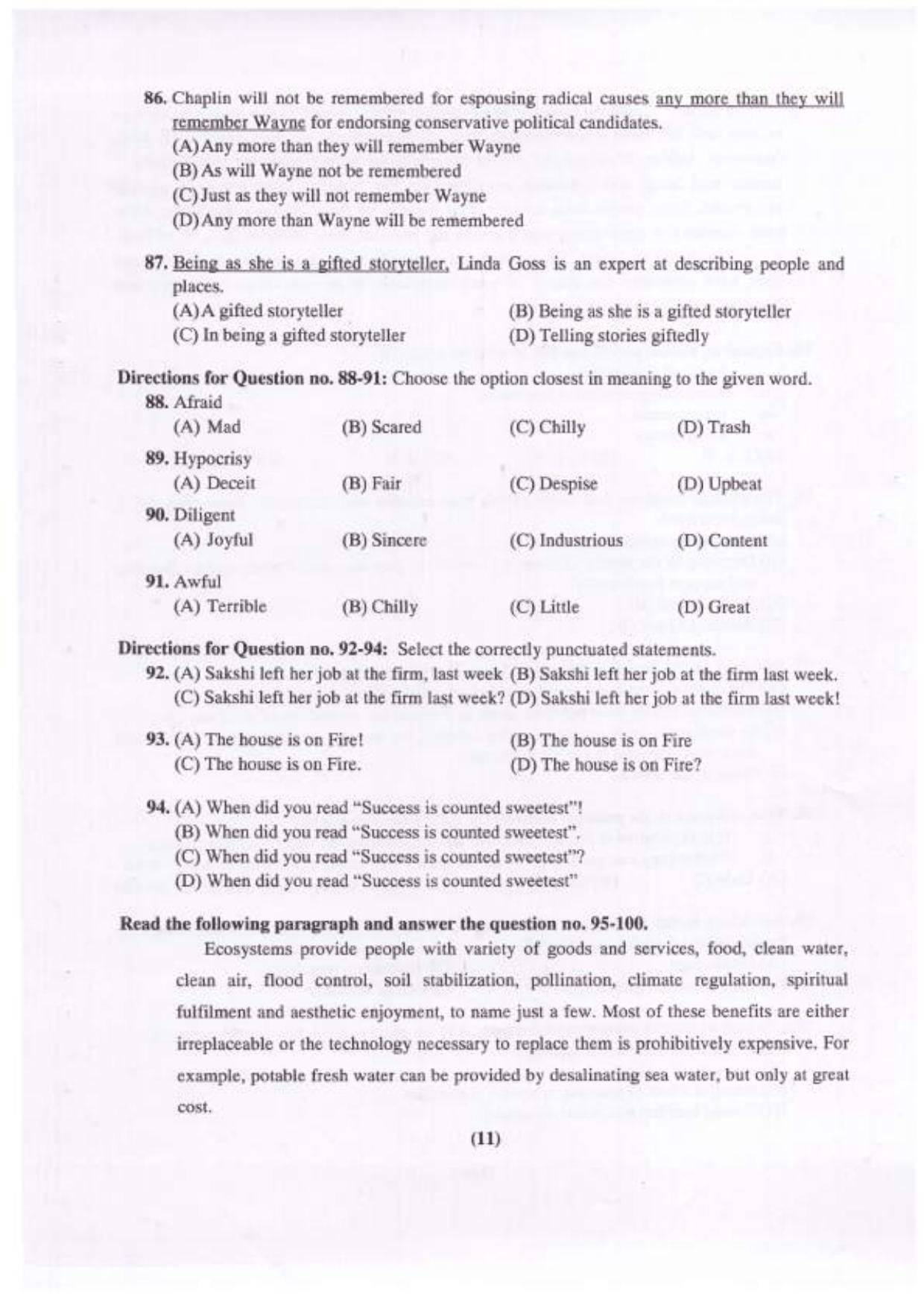 Chandigarh B.Ed 2022 Question Paper - Page 12