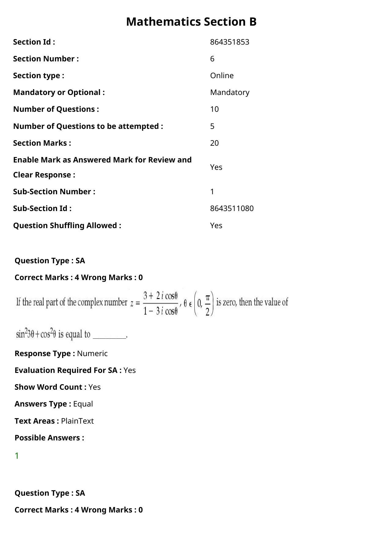 JEE Mains 2021: BTech Tamil (Shift 2) 27-07-2021 Question Paper - Page 110