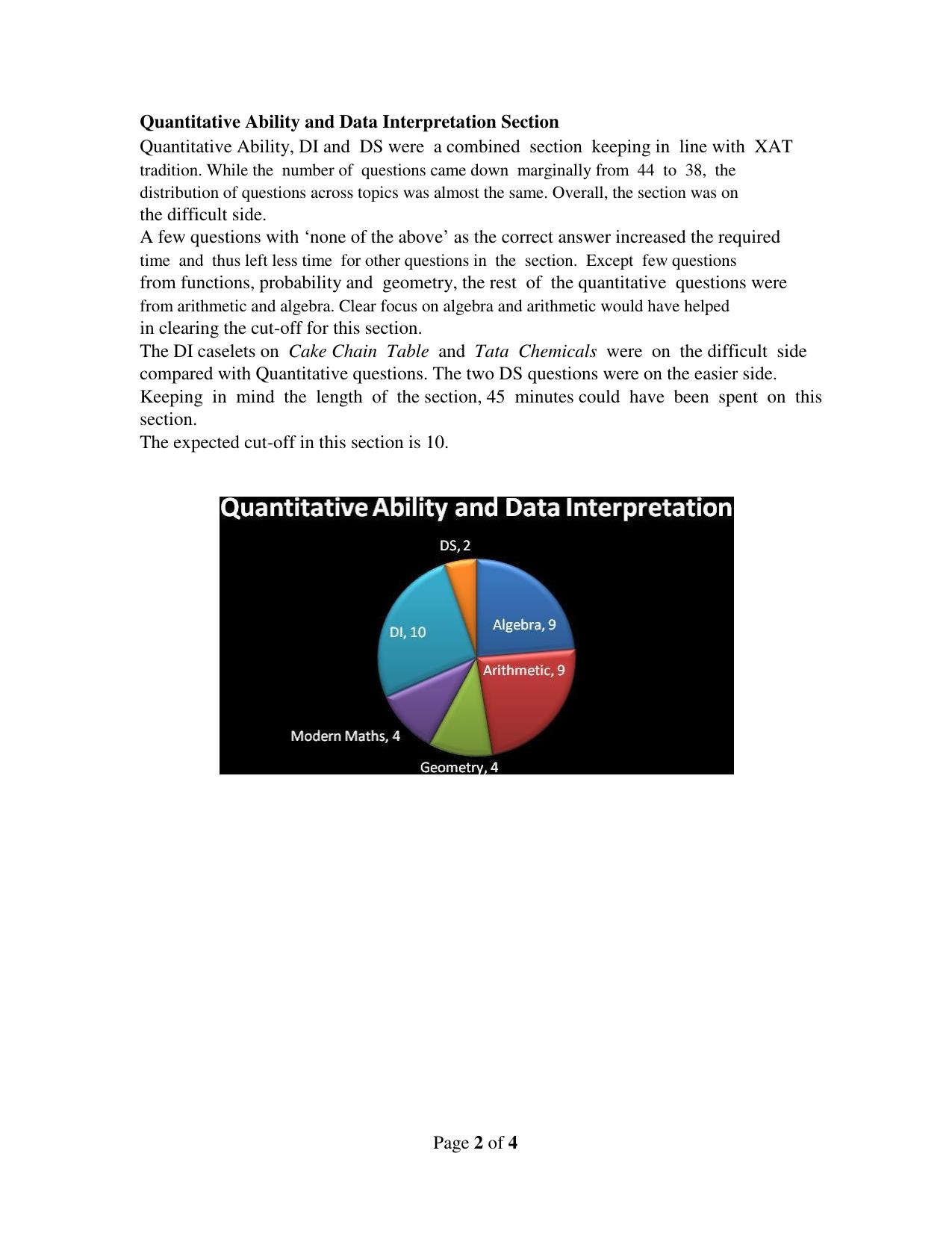 XAT 2009 Analysis Question Papers - Page 2