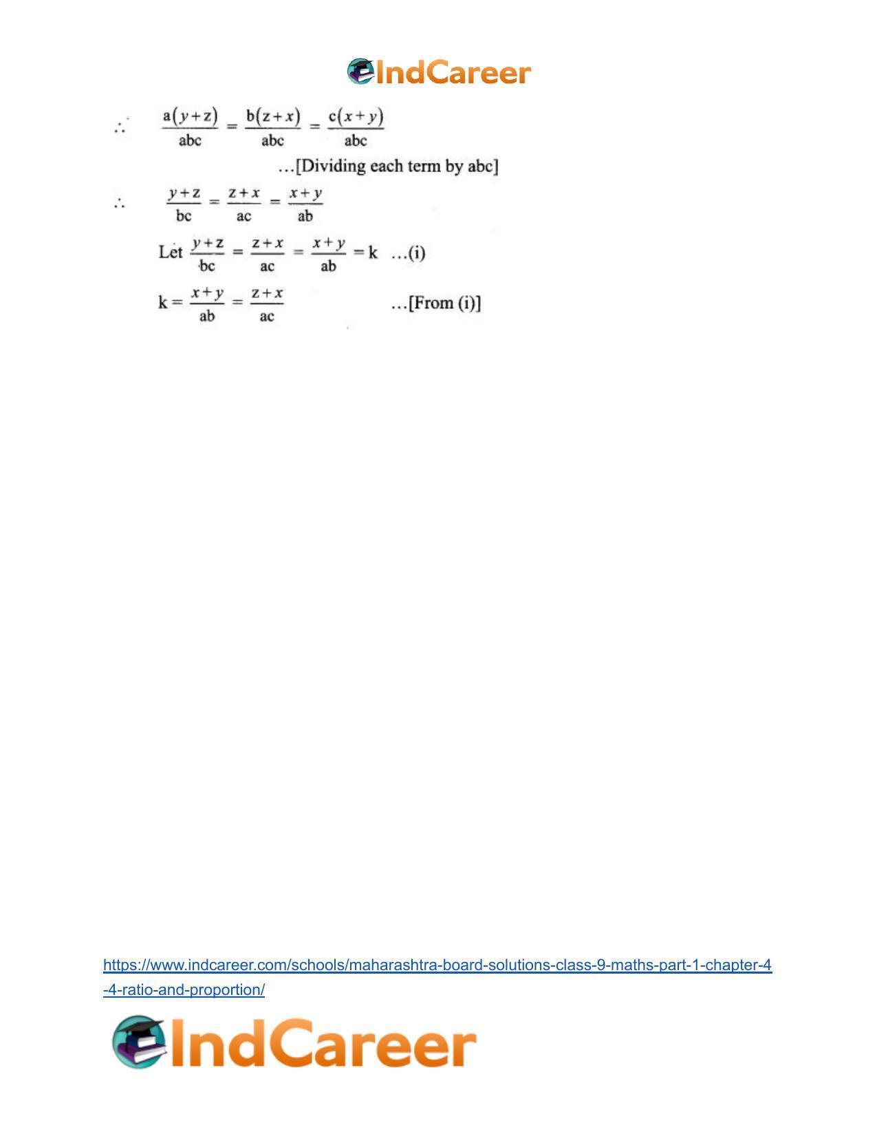Maharashtra Board Solutions Class 9-Maths (Part 1): Chapter 4.4- Ratio and Proportion - Page 6