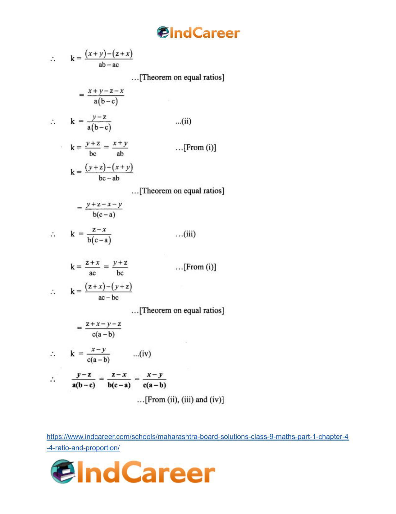 Maharashtra Board Solutions Class 9-Maths (Part 1): Chapter 4.4- Ratio and Proportion - Page 7