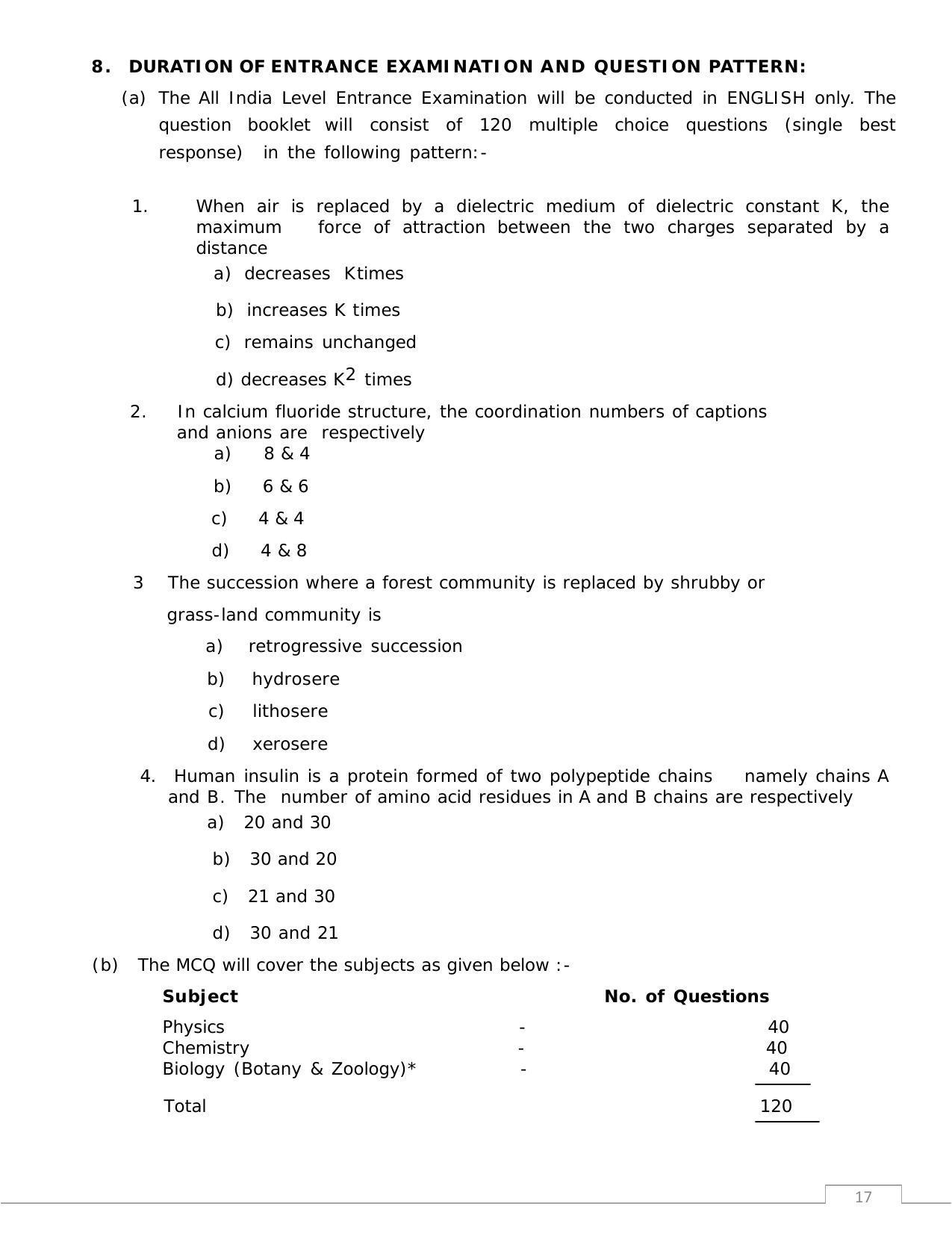 Sri Ramachandra University,Chennai Group: UG - A Prospectus 2022-23 - Page 17