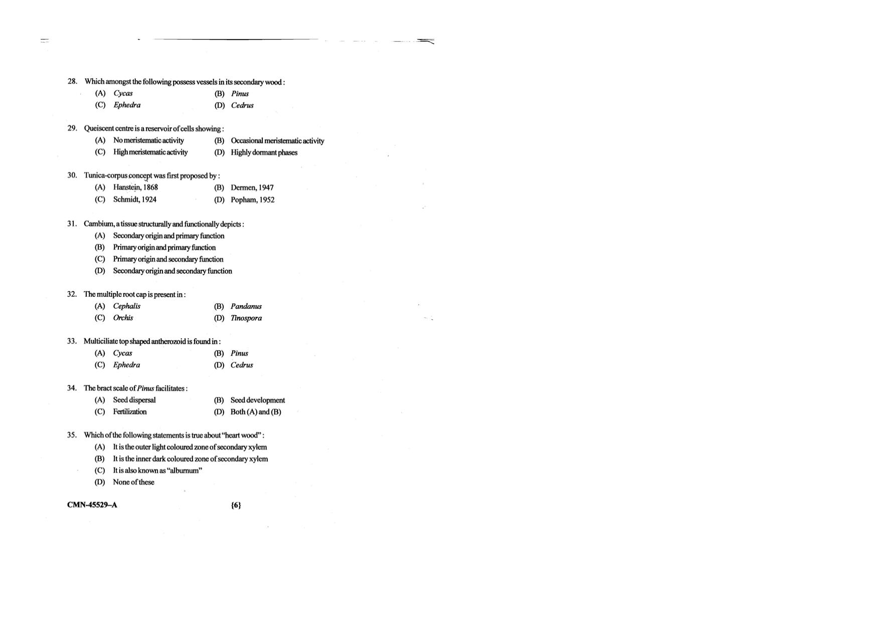 KUET 2023 M.Sc. Botany Question Paper - Page 79
