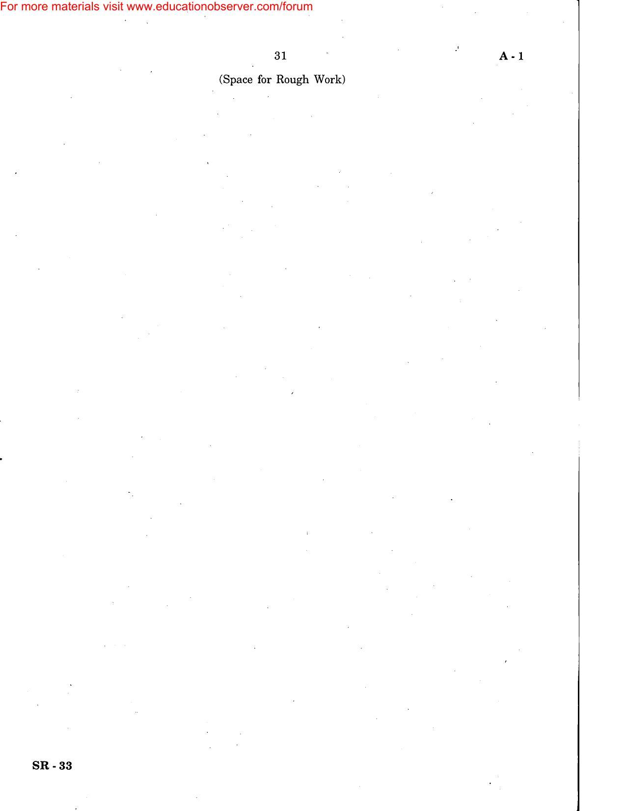 KEAM Paper I 2007 Question Paper - Page 31