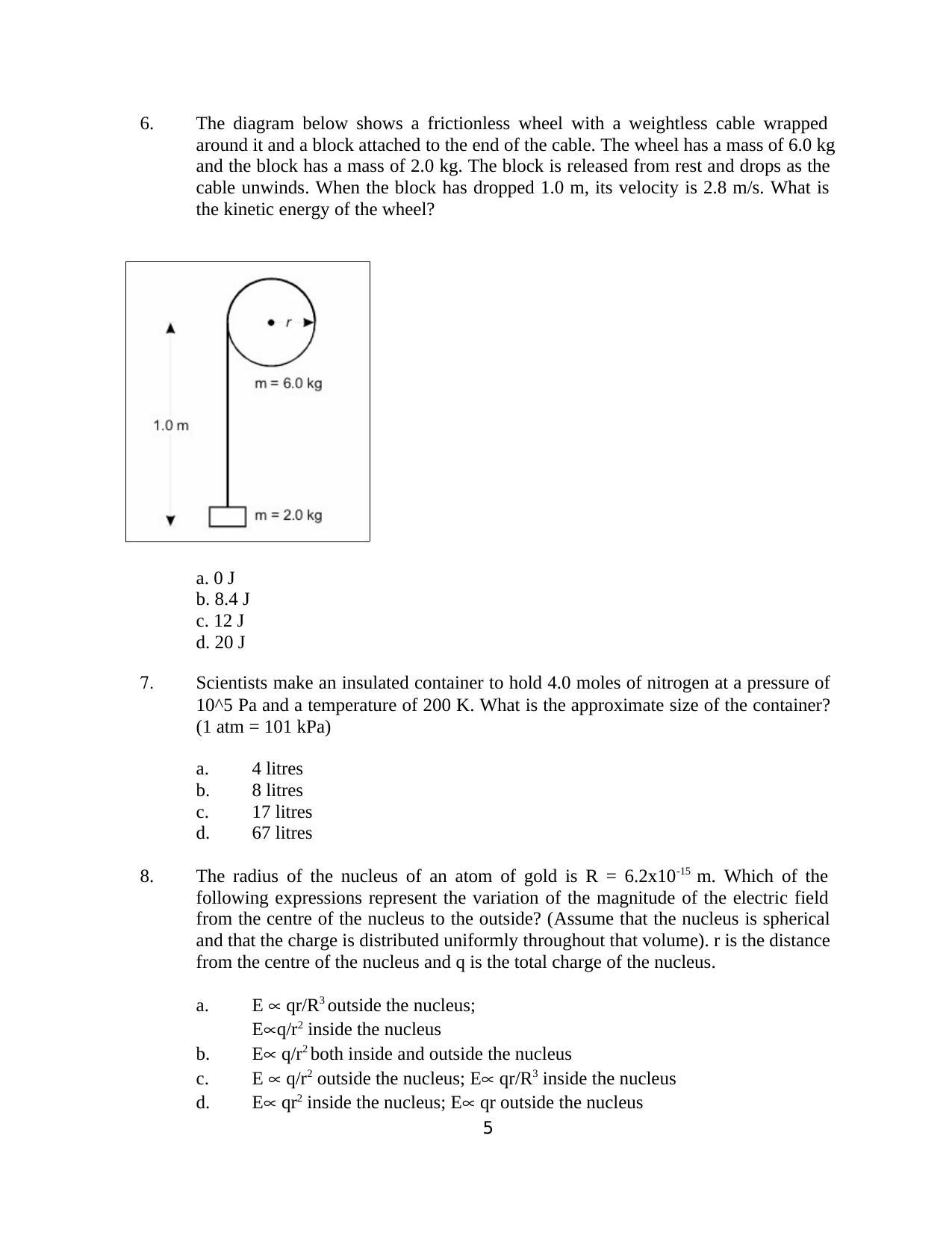 TIFR GS 2011 Biology Question Paper - Page 5